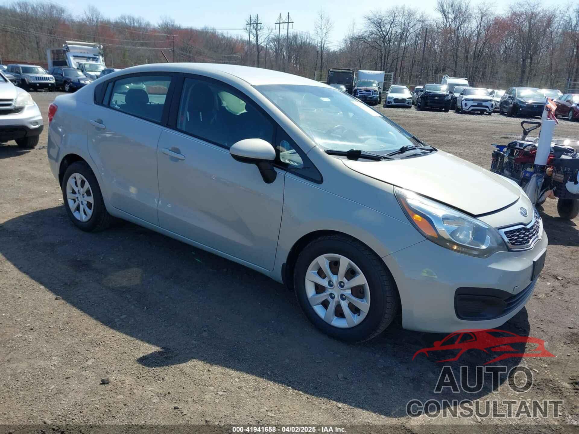 KIA RIO 2012 - KNADN4A39C6049800