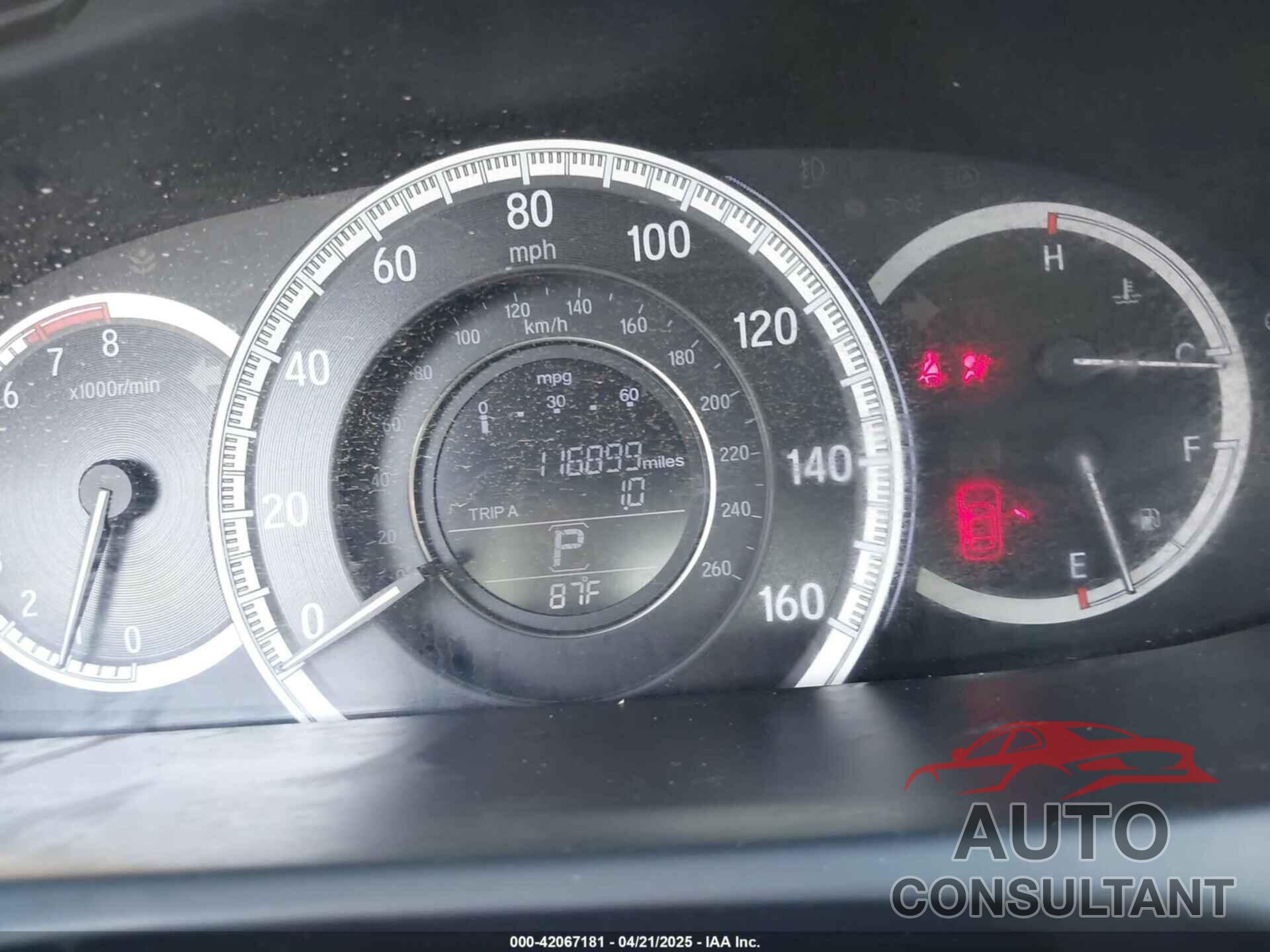 HONDA ACCORD 2016 - 1HGCR2F39GA231243