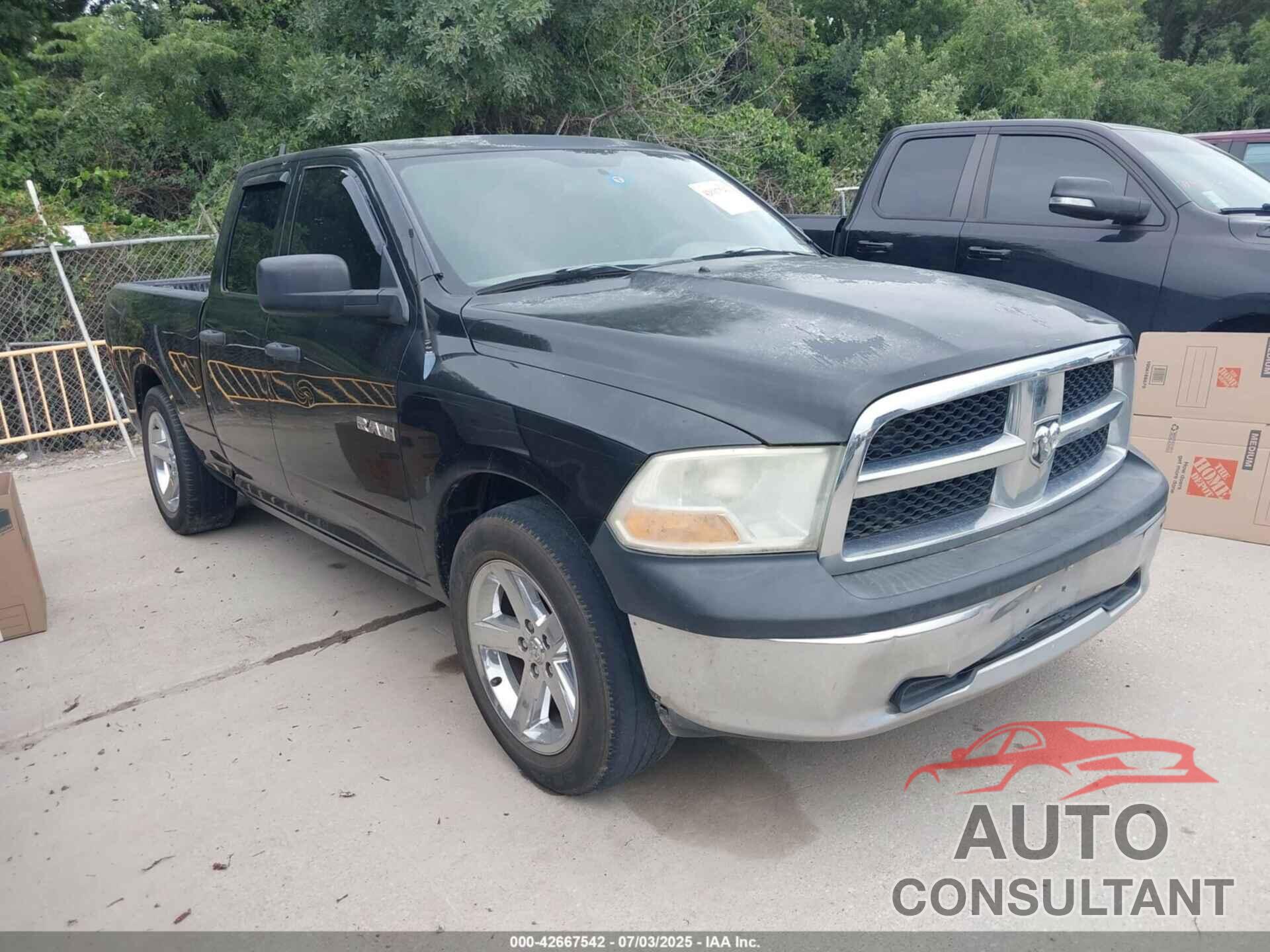 DODGE RAM 1500 2010 - 1D7RB1GK9AS185336