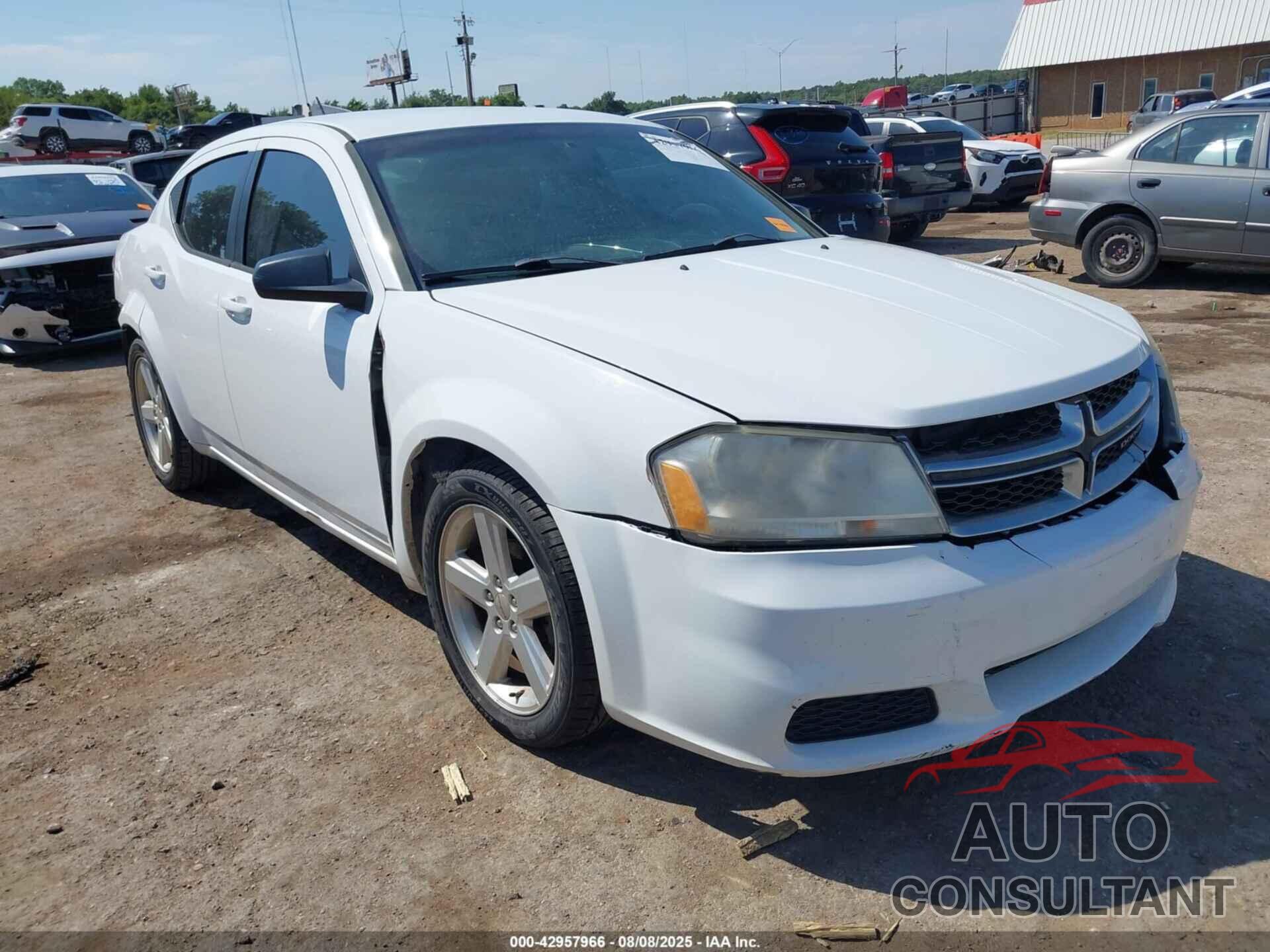DODGE AVENGER 2013 - 1C3CDZAB0DN607244