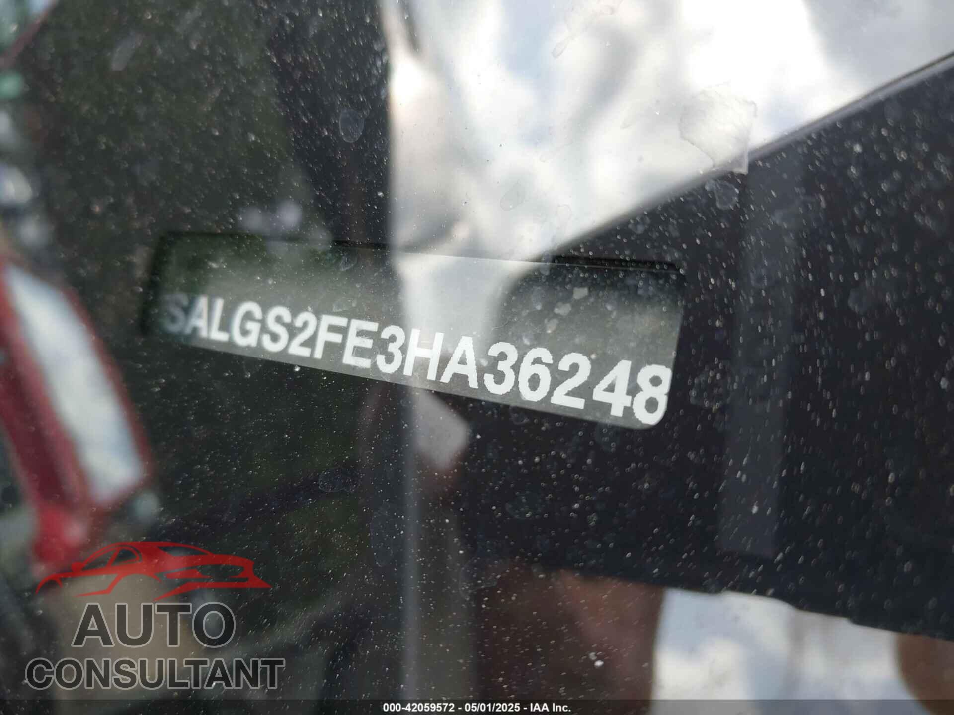 LAND ROVER RANGE ROVER 2017 - SALGS2FE3HA362488