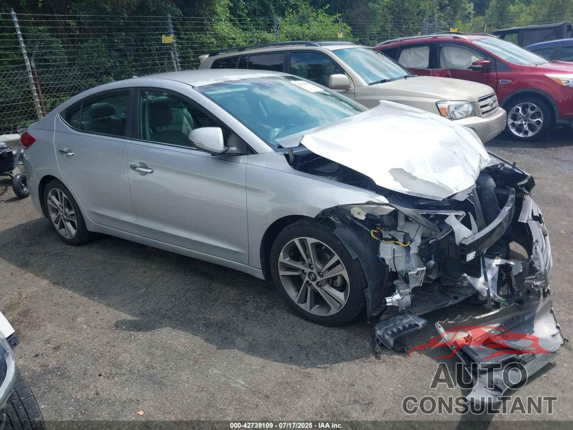 HYUNDAI ELANTRA 2017 - 5NPD84LF5HH012368