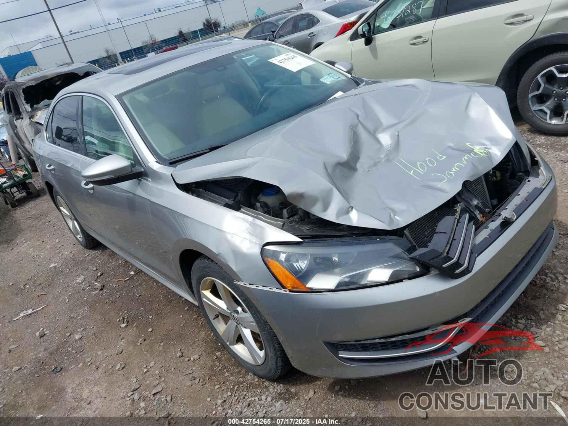 VOLKSWAGEN PASSAT 2012 - 1VWBN7A34CC064912