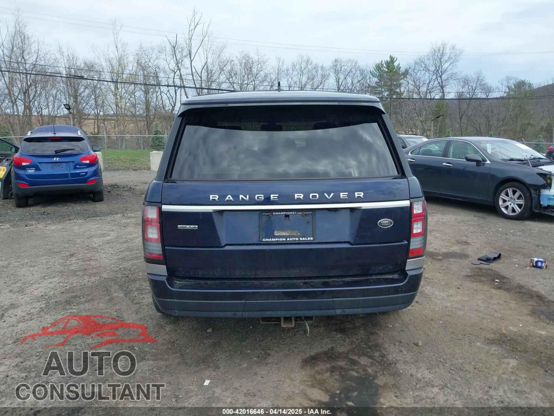 LAND ROVER RANGE ROVER 2016 - SALGS2KF7GA289736