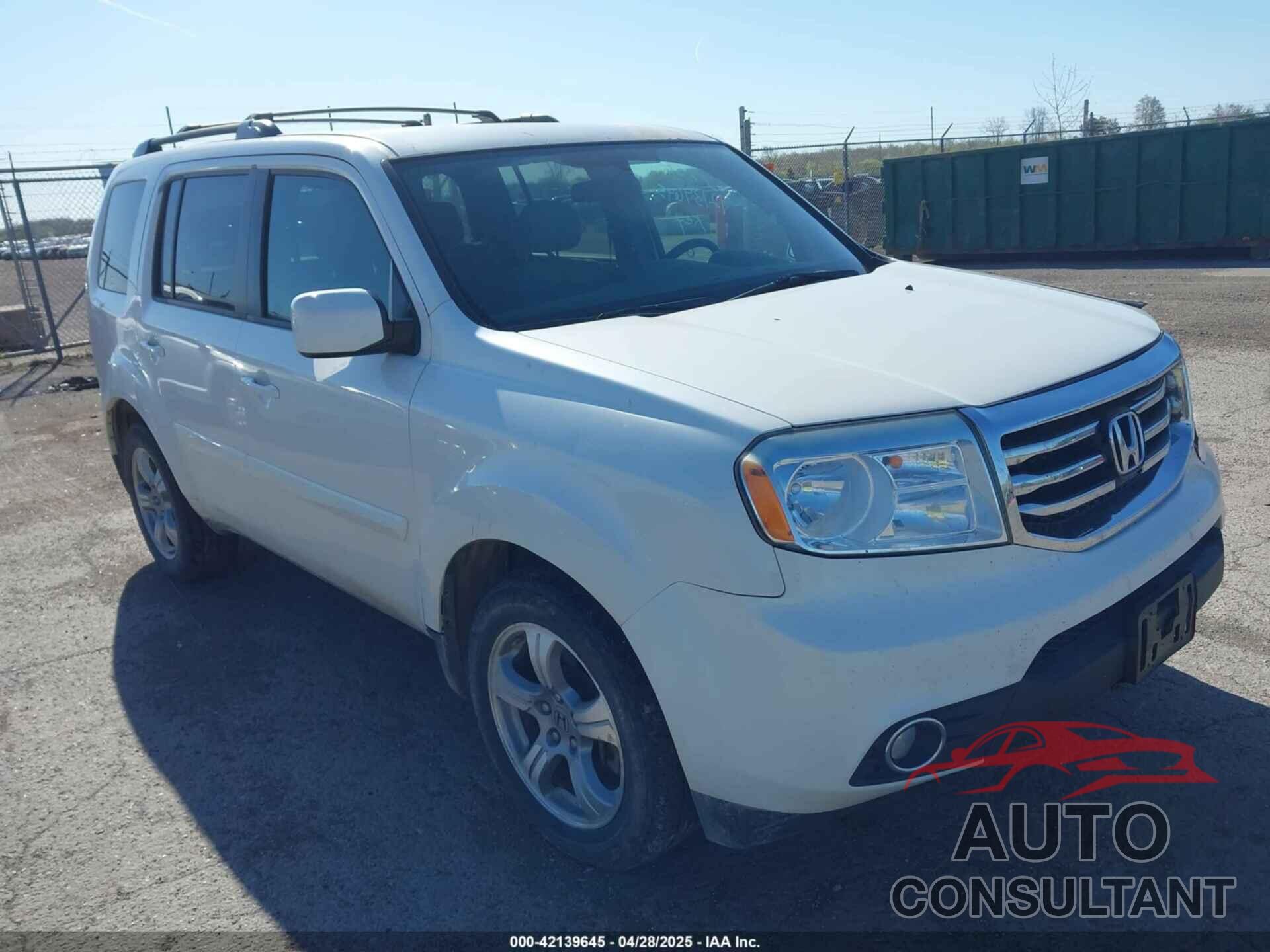HONDA PILOT 2013 - 5FNYF4H46DB506892