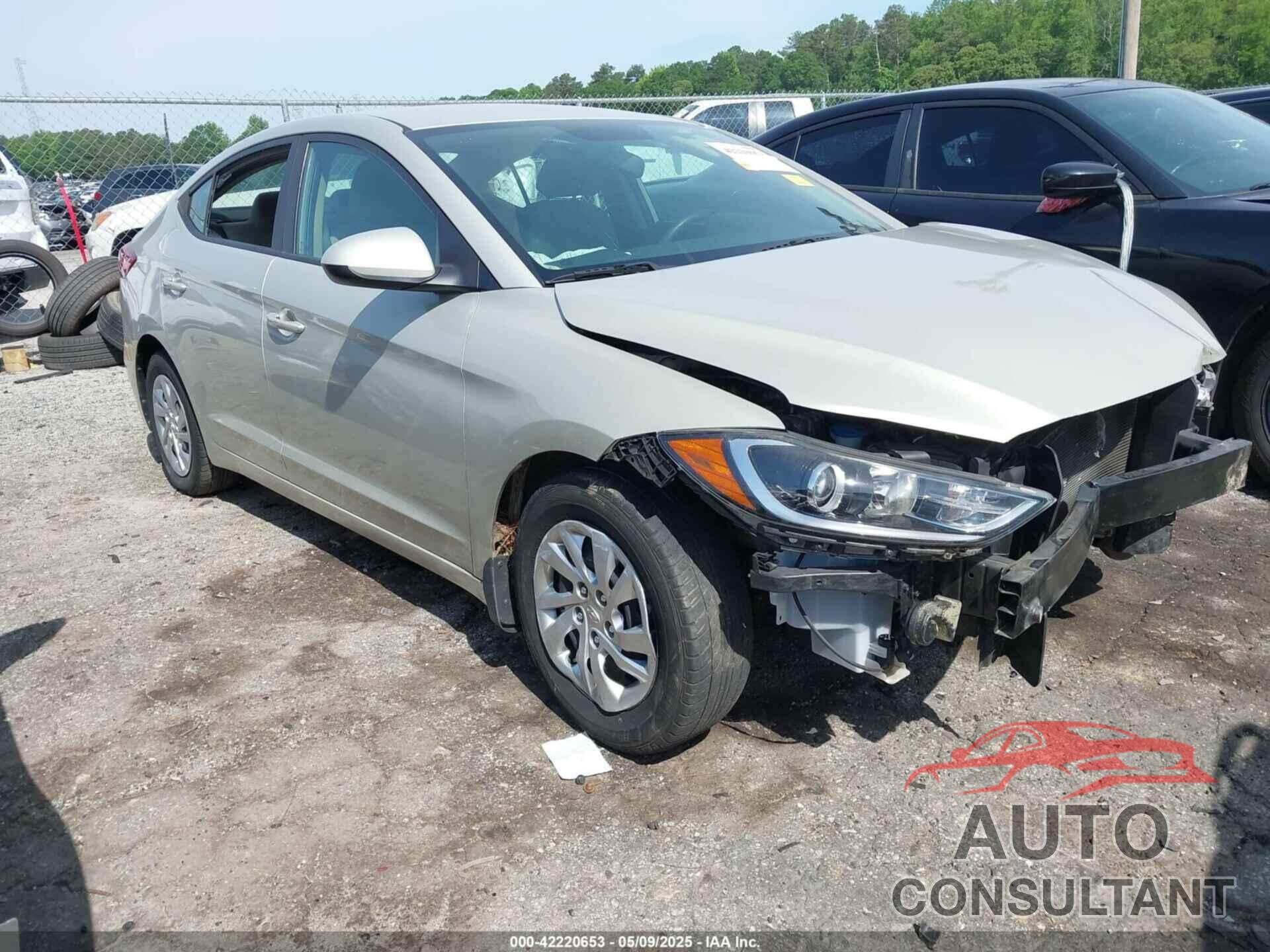HYUNDAI ELANTRA 2017 - KMHD74LF4HU421563