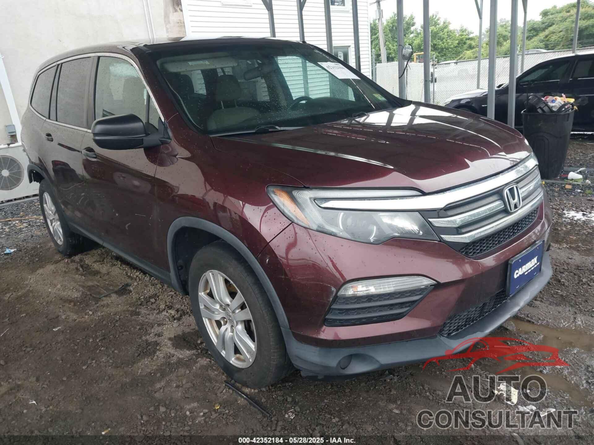 HONDA PILOT 2016 - 5FNYF6H11GB086237