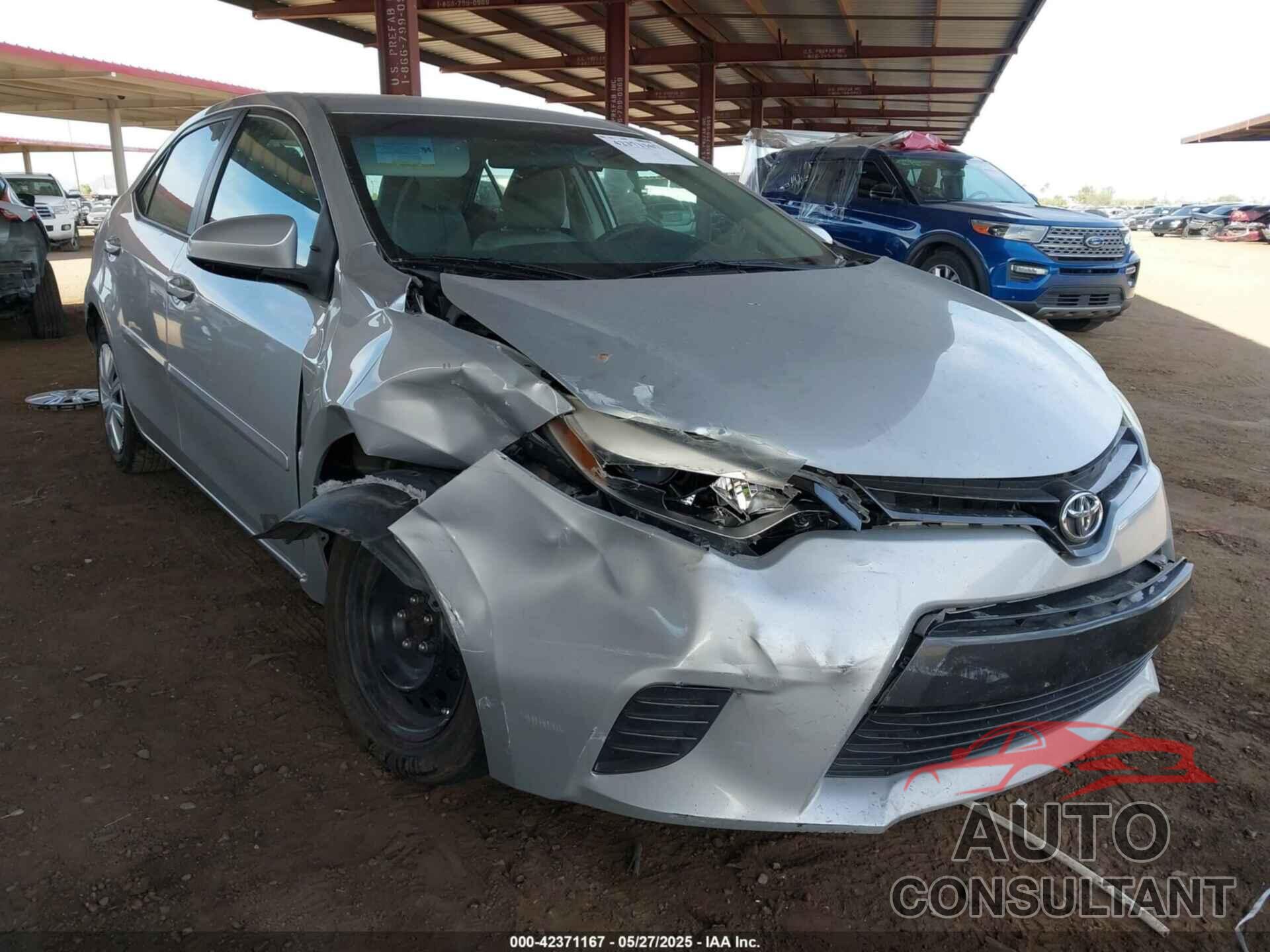 TOYOTA COROLLA 2015 - 5YFBURHE1FP313168