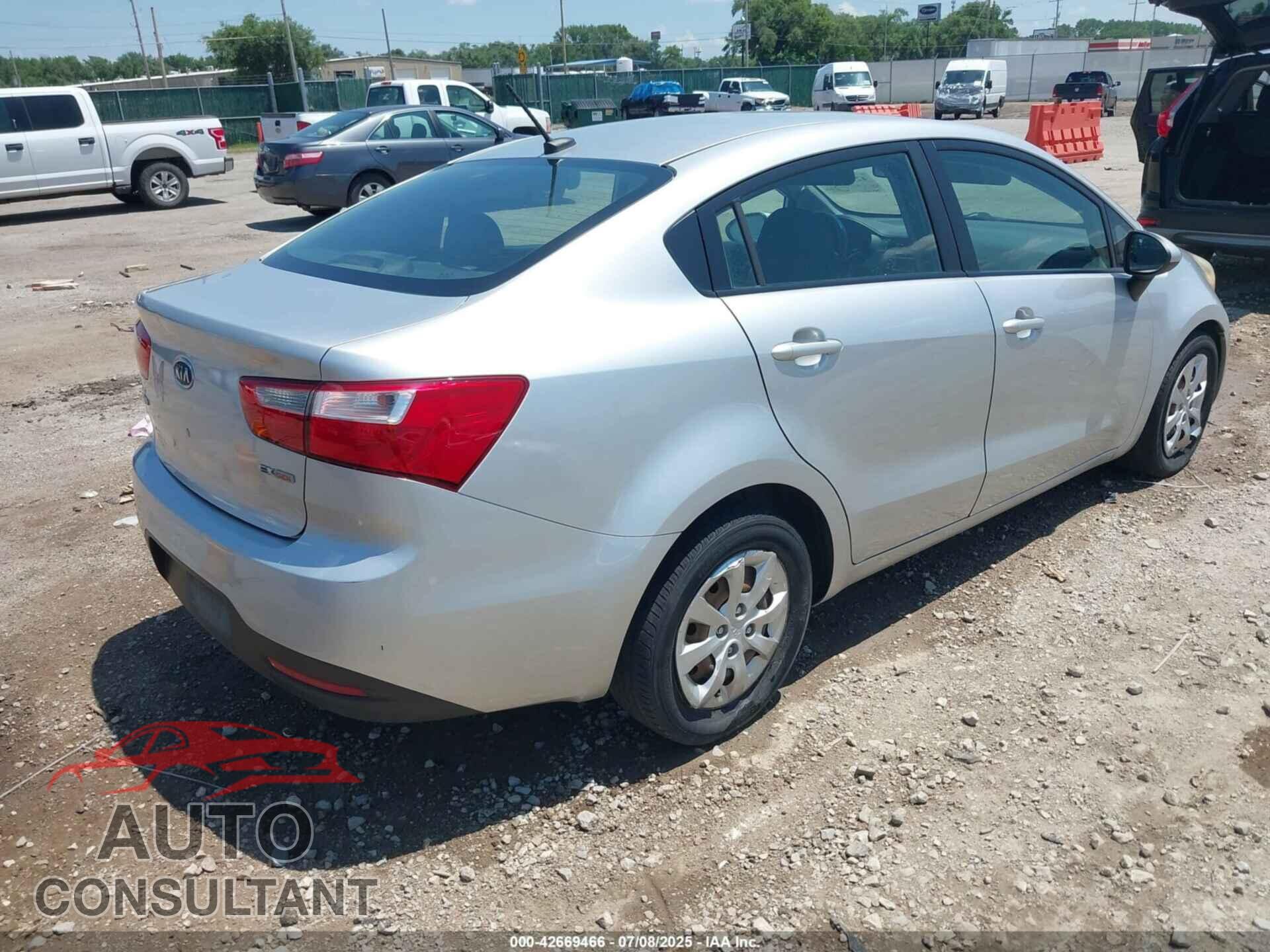 KIA RIO 2012 - KNADN4A39C6055869
