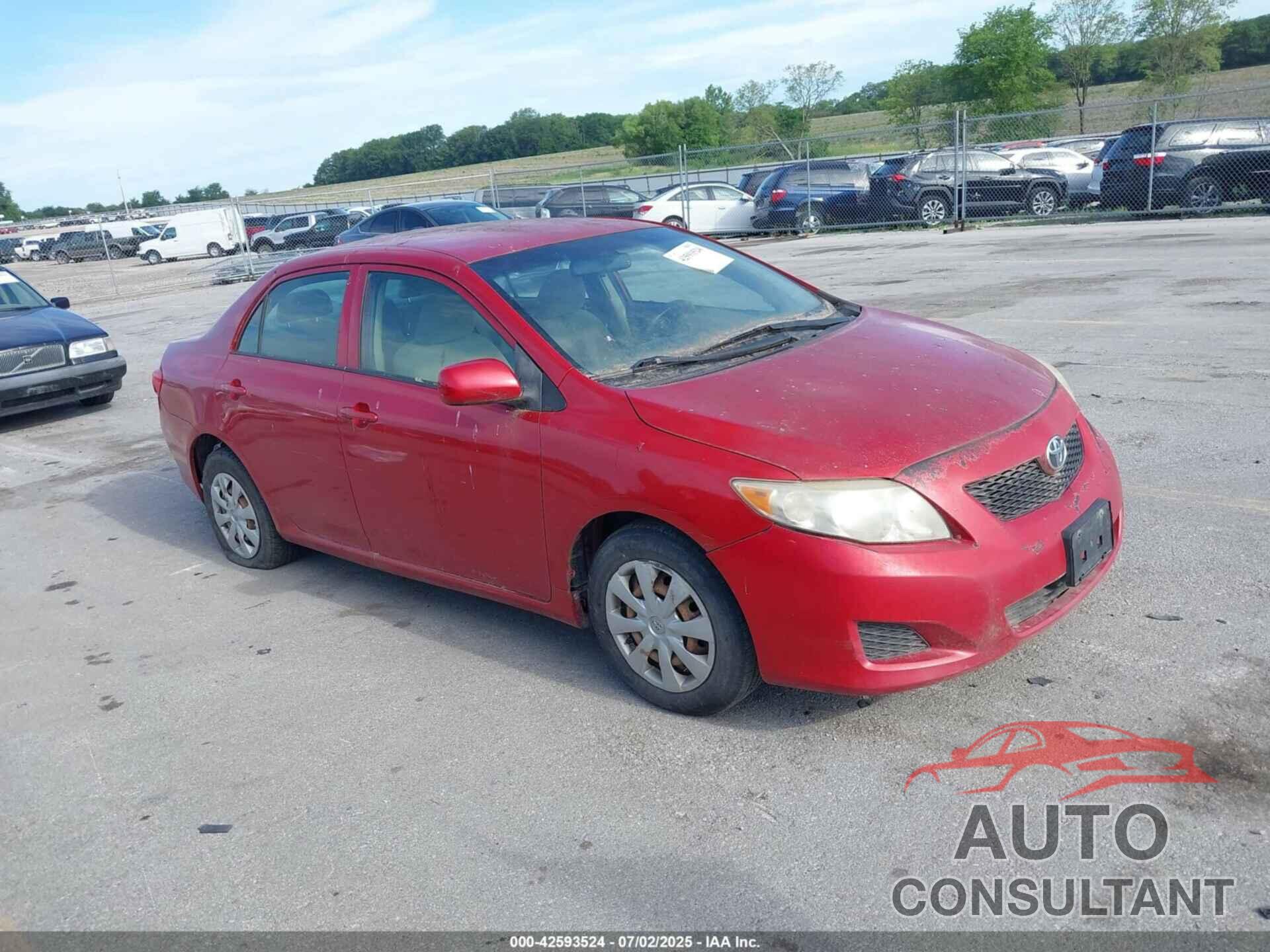 TOYOTA COROLLA 2009 - JTDBL40E19J012460