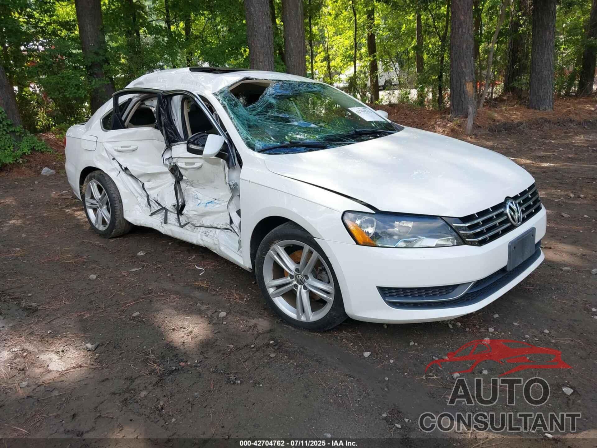 VOLKSWAGEN PASSAT 2014 - 1VWBN7A30EC112103