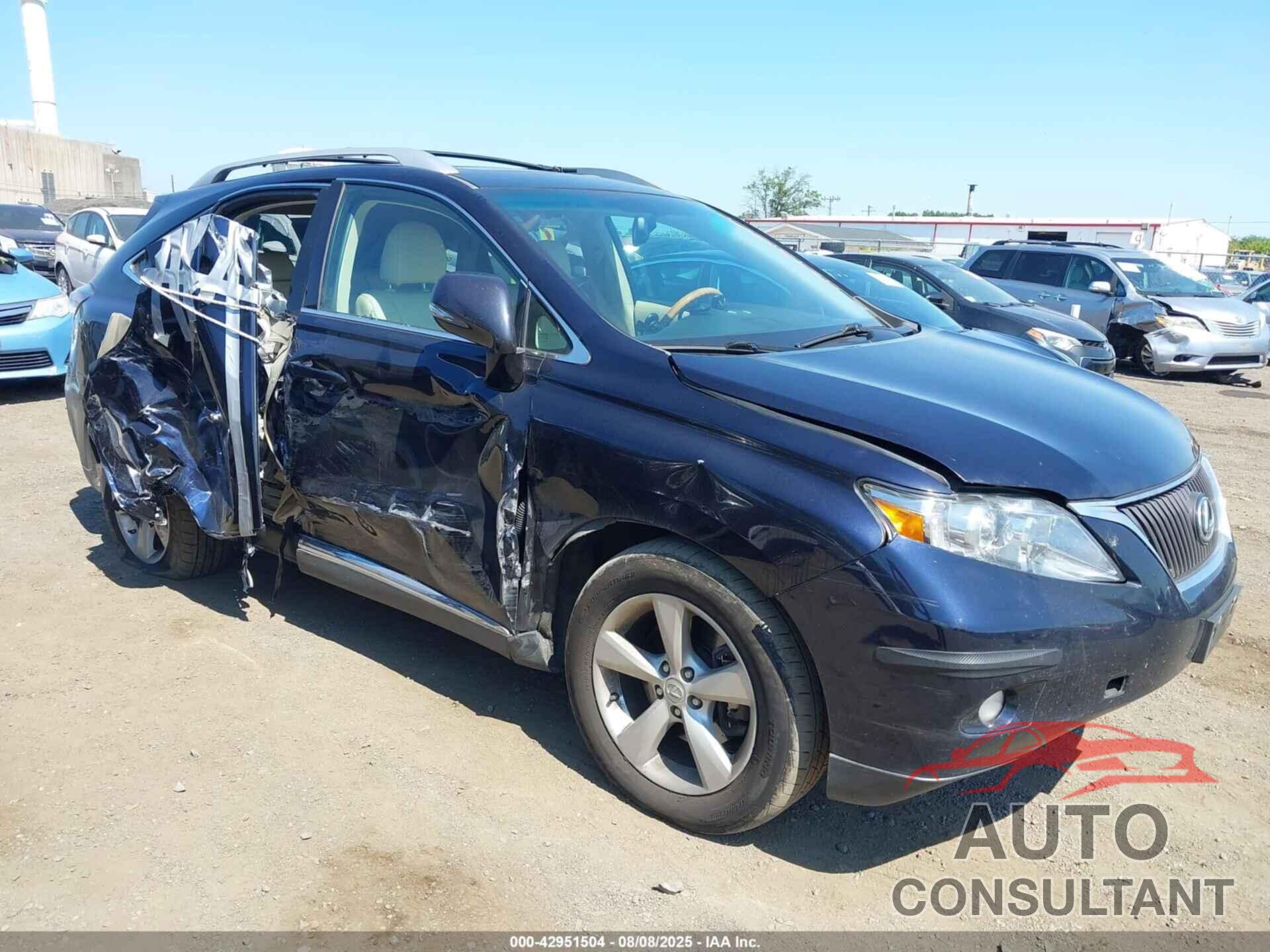 LEXUS RX 350 2010 - 2T2BK1BA7AC065168