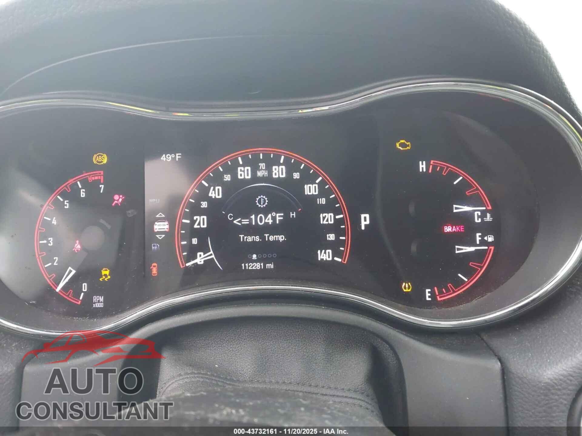 DODGE DURANGO 2015 - 1C4RDJEG3FC917755