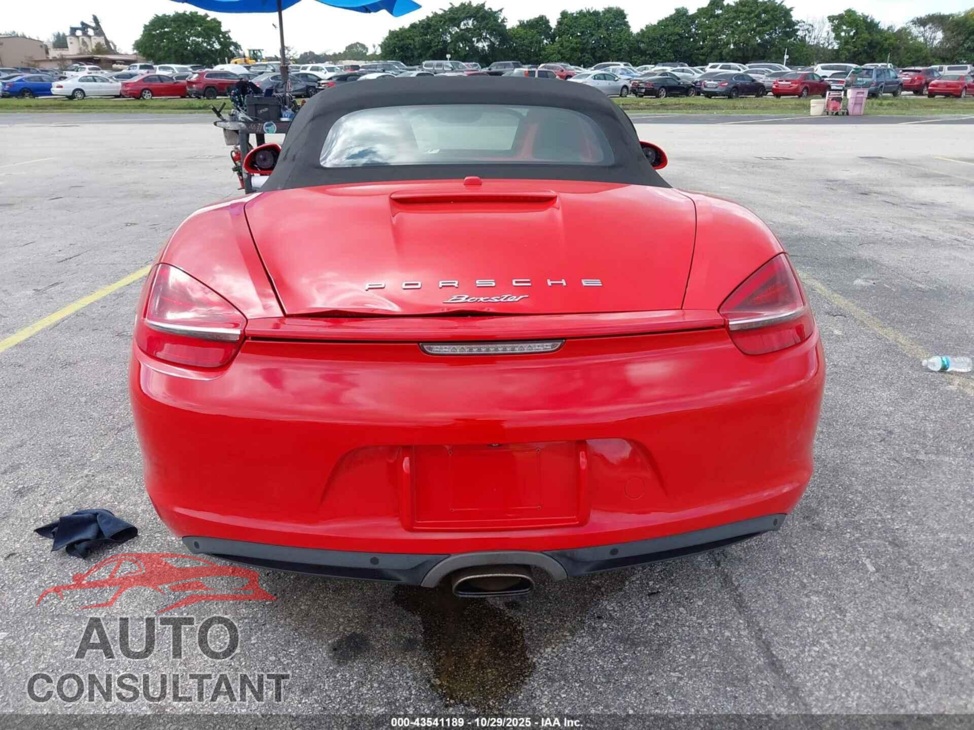 PORSCHE BOXSTER 2015 - WP0CA2A84FS120410
