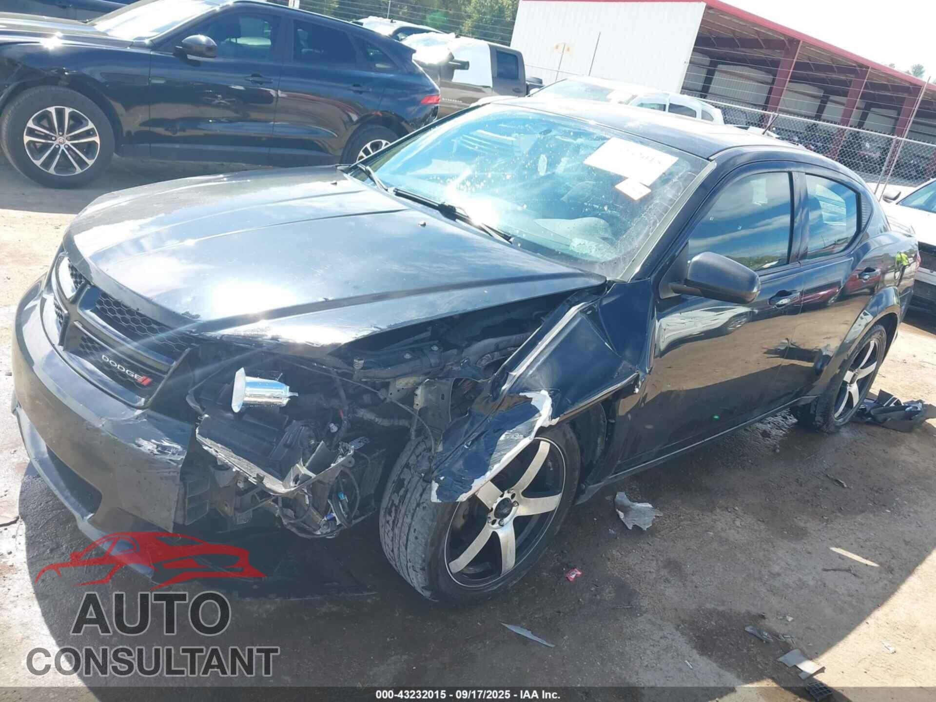 DODGE AVENGER 2013 - 1C3CDZCB5DN614347