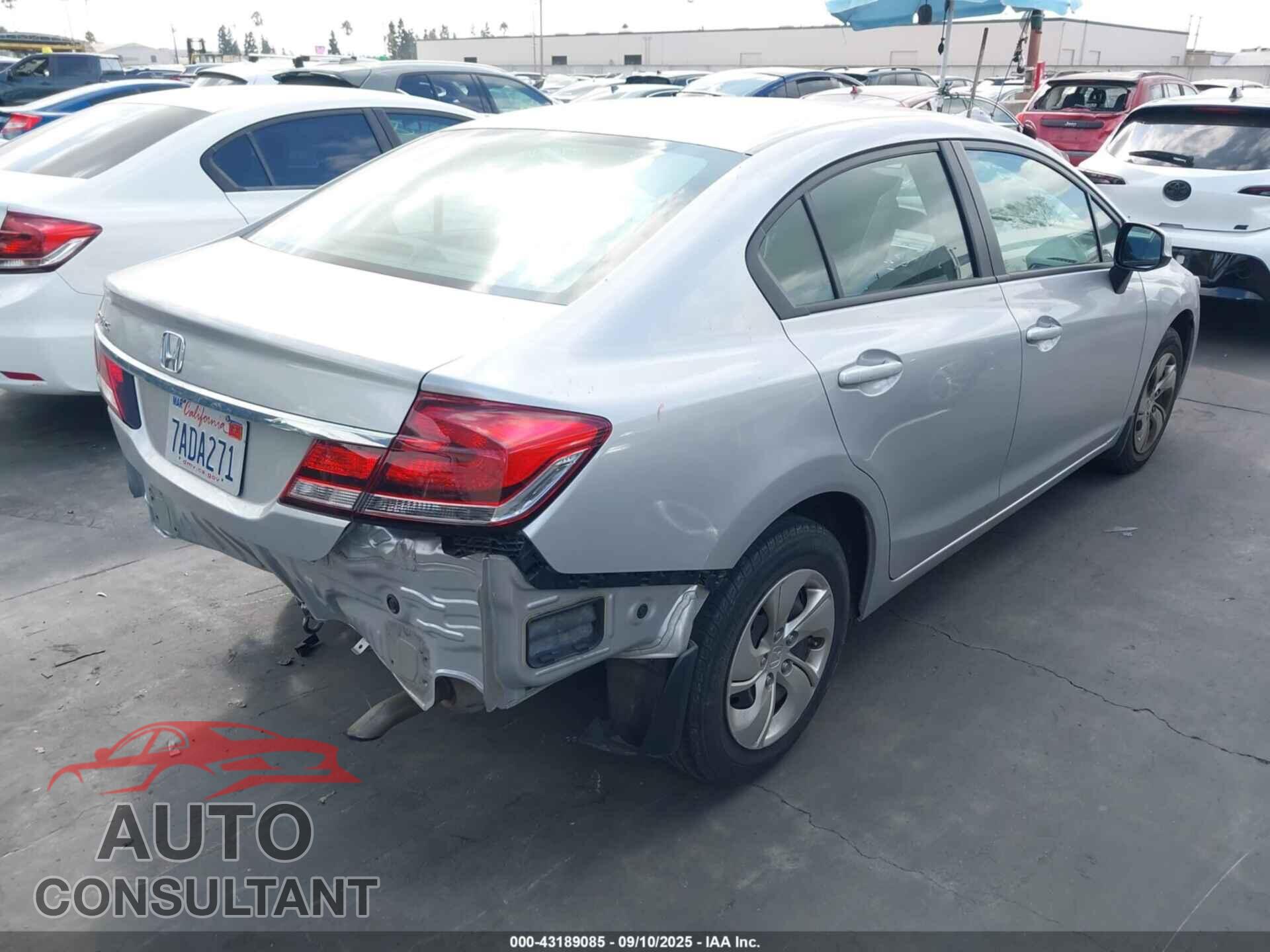 HONDA CIVIC 2013 - 19XFB2F5XDE218074