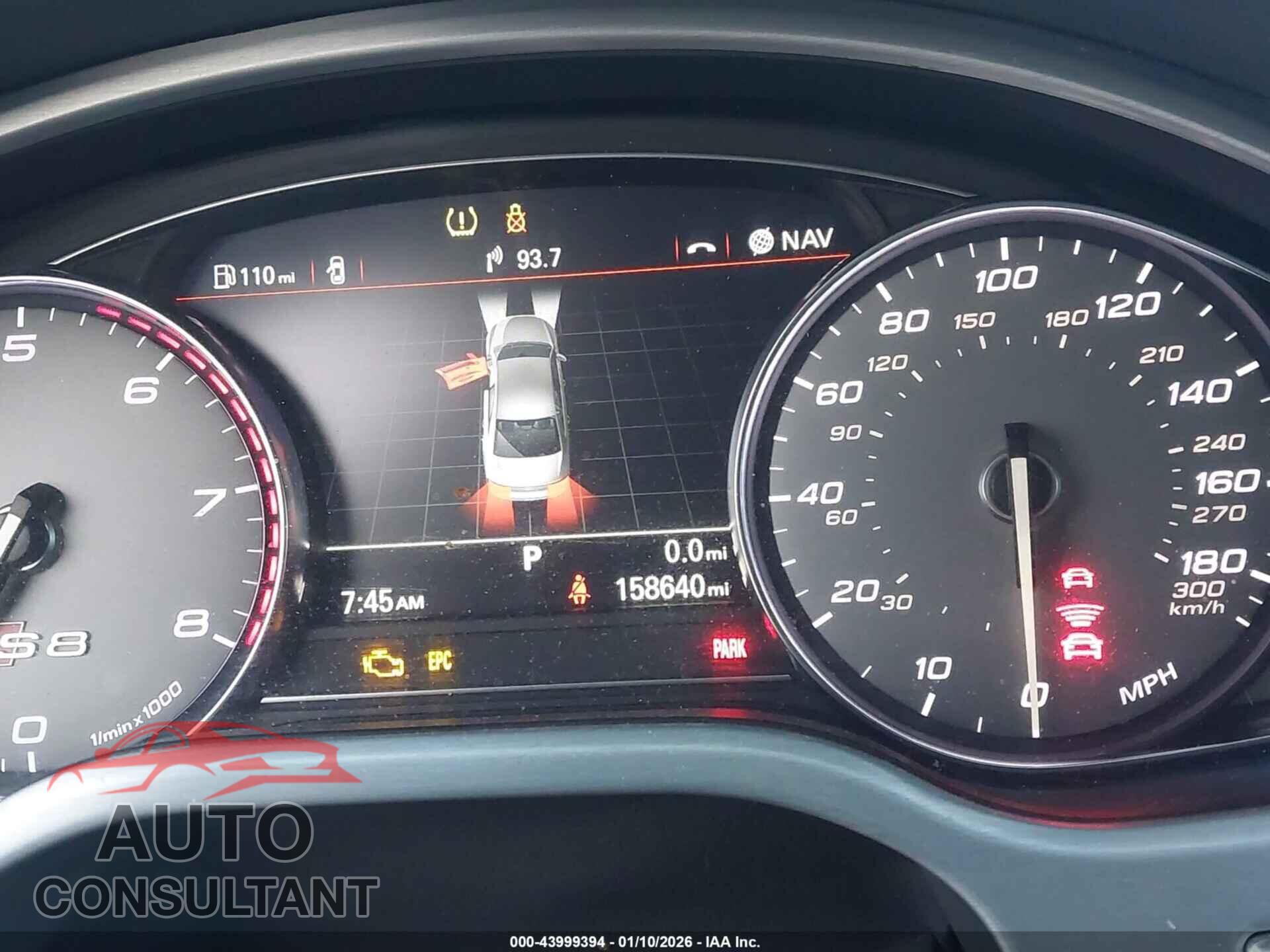 AUDI S8 2013 - WAUD2AFD3DN010491
