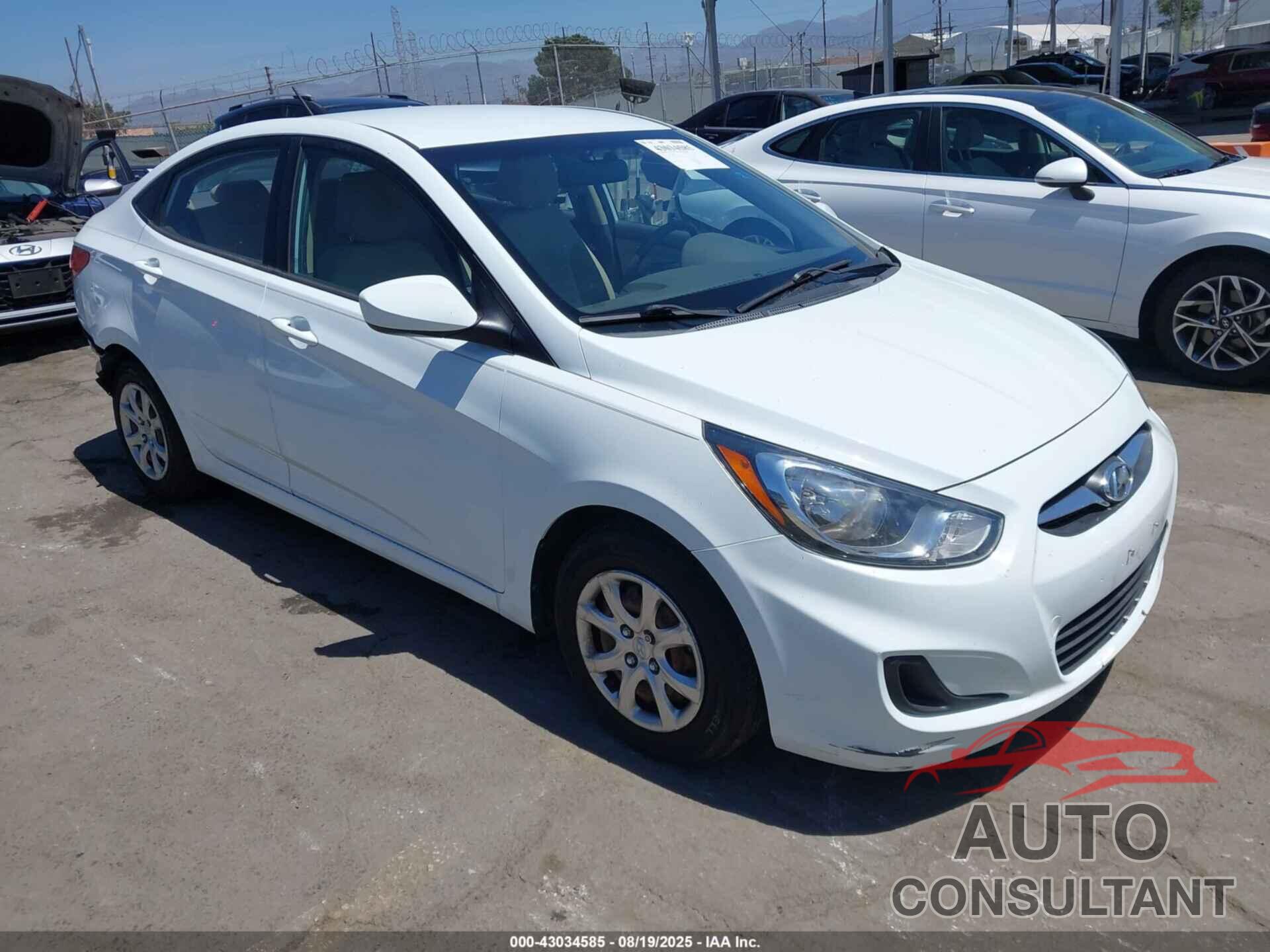 HYUNDAI ACCENT 2012 - KMHCT4AE2CU243176