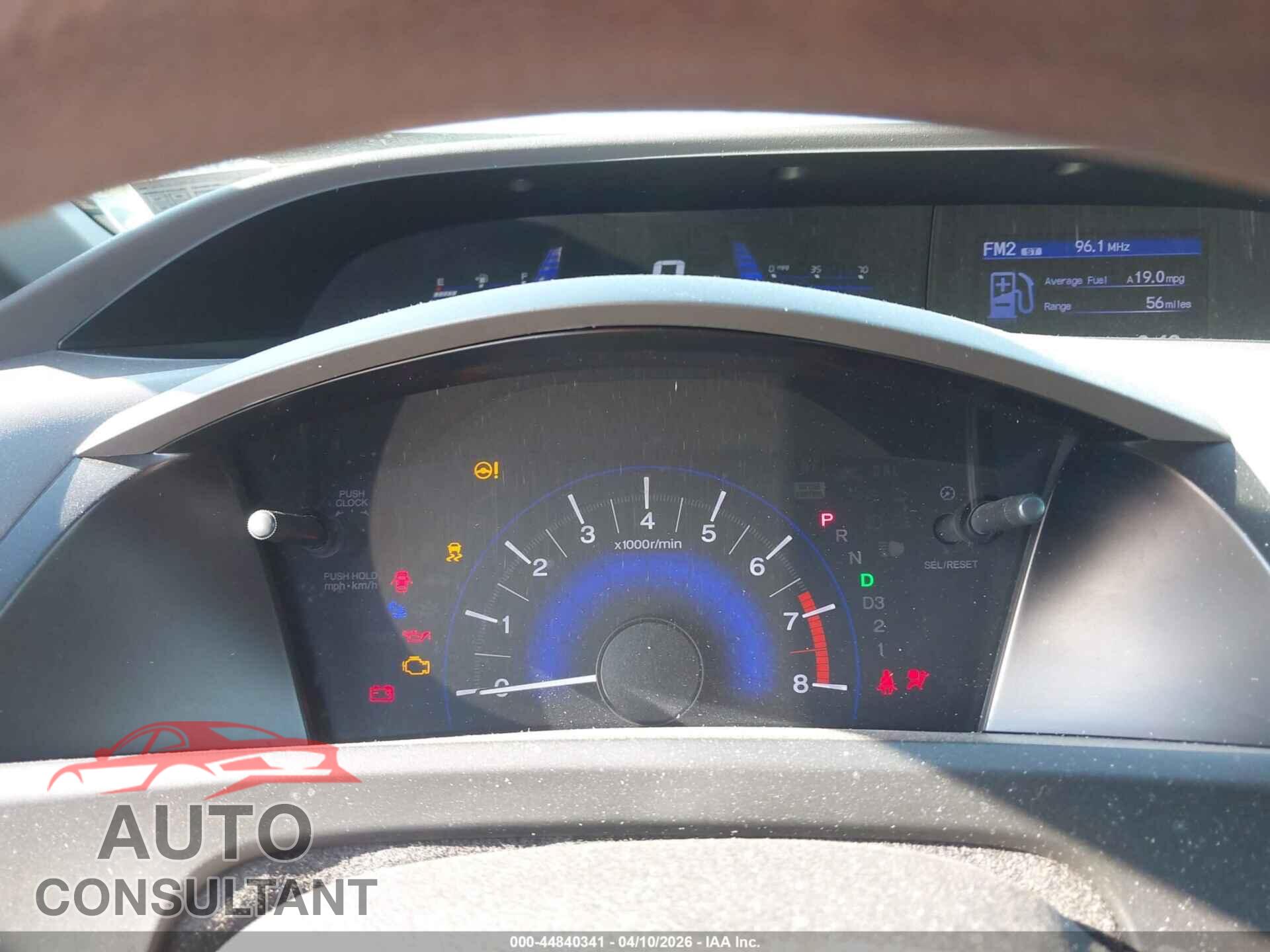 HONDA CIVIC 2012 - 19XFB2F84CE324237