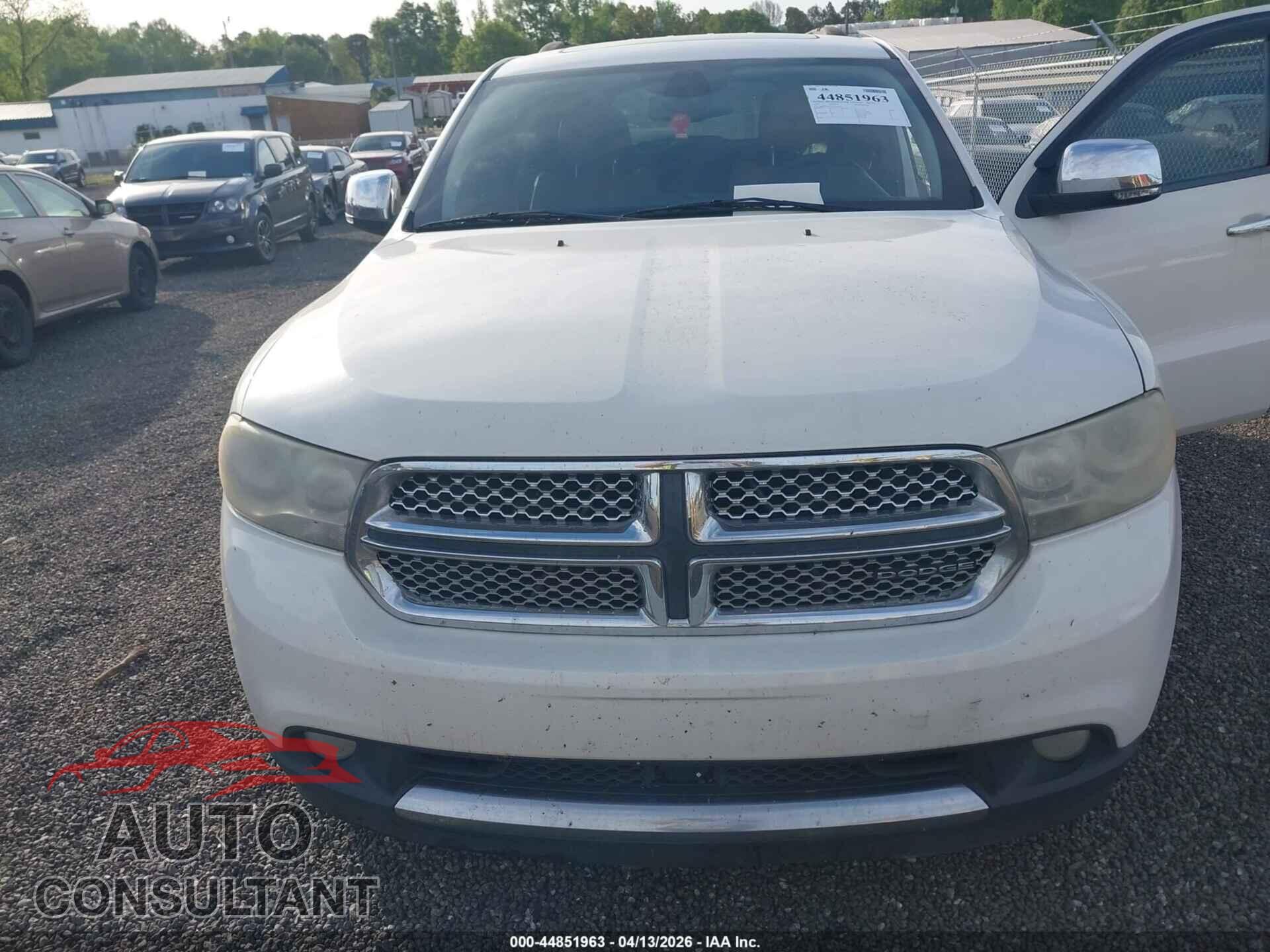 DODGE DURANGO 2012 - 1C4RDHEG3CC126727