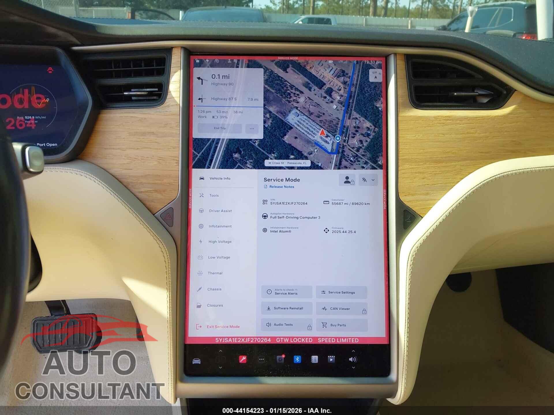 TESLA MODEL S 2018 - 5YJSA1E2XJF270264