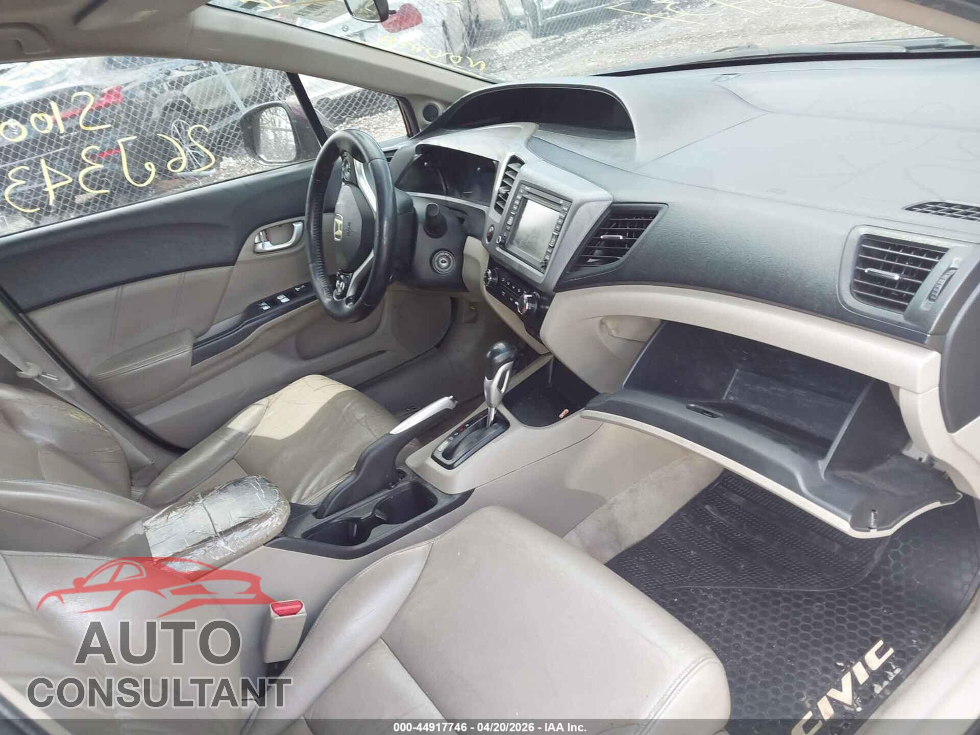 HONDA CIVIC 2012 - 19XFB2F96CE041640
