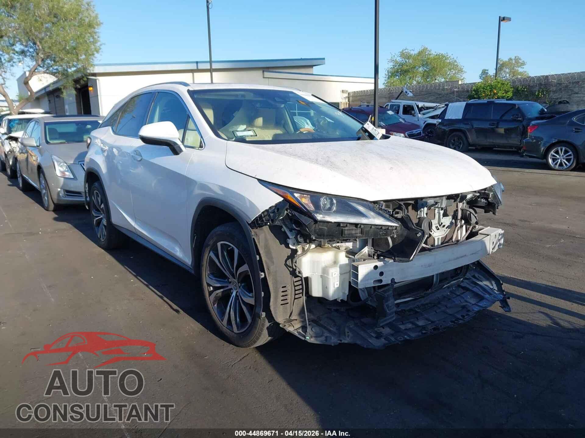LEXUS RX 350 2017 - 2T2ZZMCA0HC048247