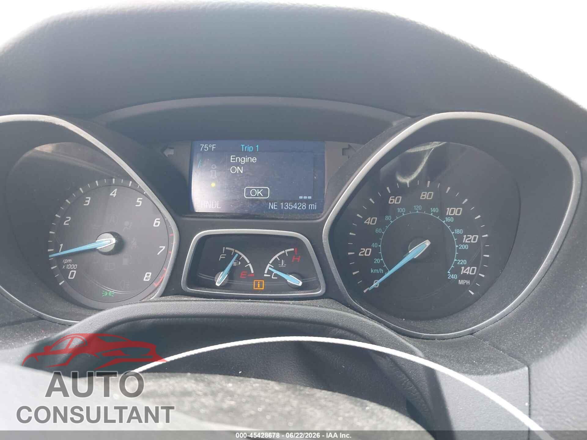 FORD FOCUS 2014 - 1FADP3F23EL228755