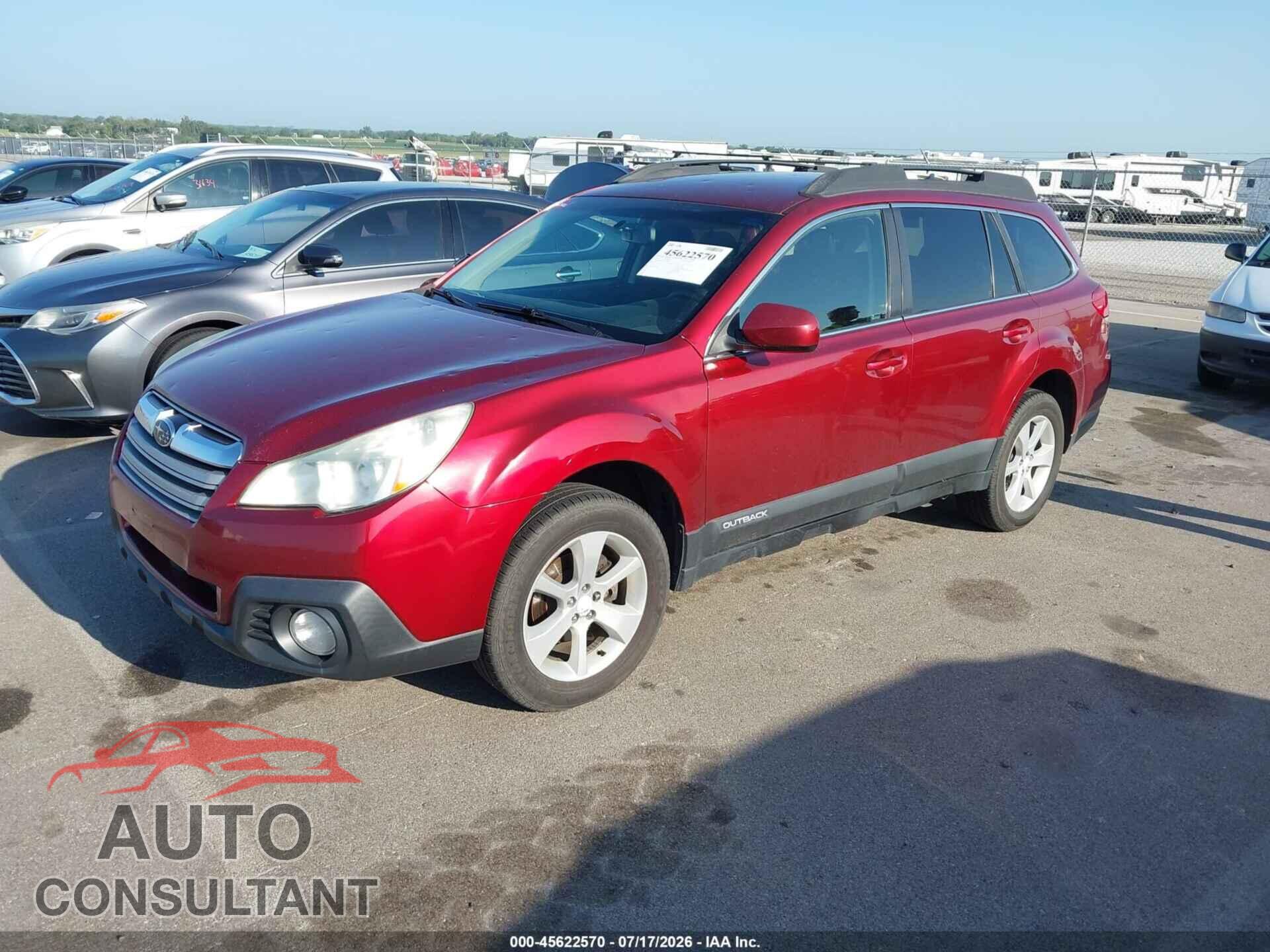 SUBARU OUTBACK 2014 - 4S4BRBCC0E3260965