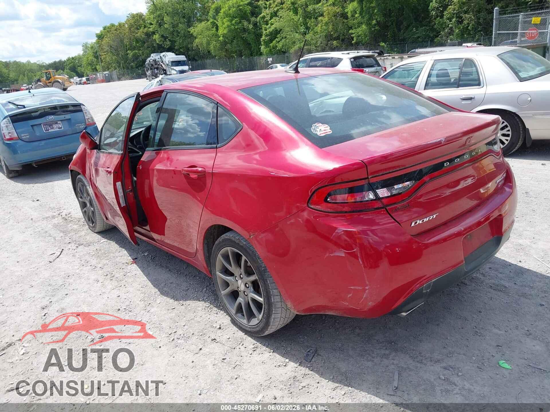 DODGE DART 2014 - 1C3CDFBB4ED903517