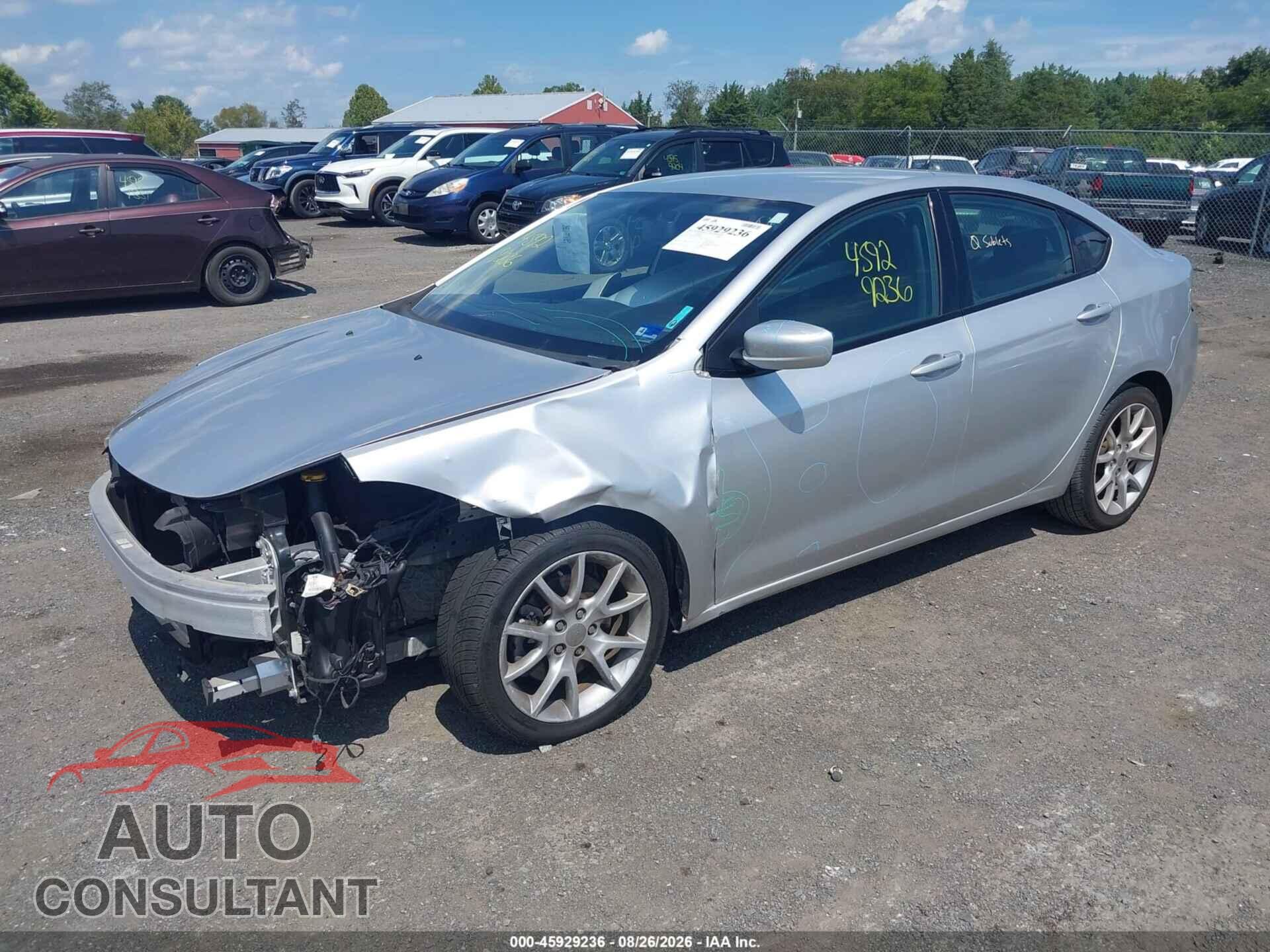 DODGE DART 2013 - 1C3CDFBA5DD339849