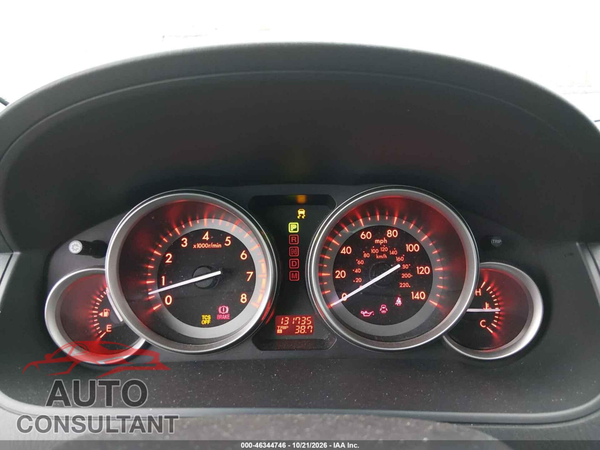 MAZDA CX-9 2012 - JM3TB3CV2C0345297