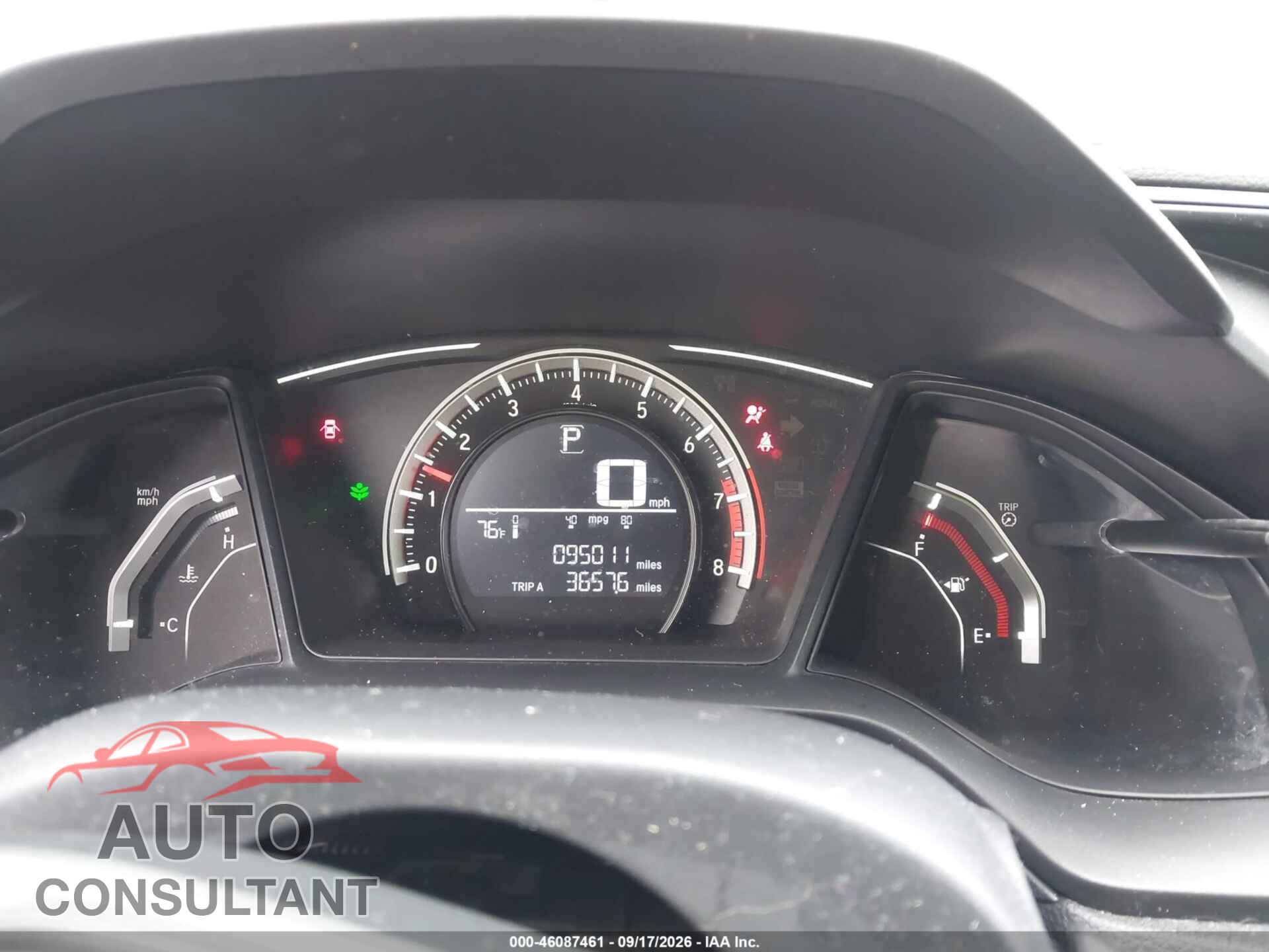 HONDA CIVIC 2017 - 19XFC2F54HE035398