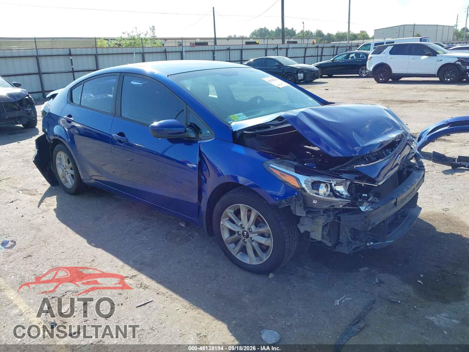 KIA FORTE 2017 - 3KPFL4A73HE013493