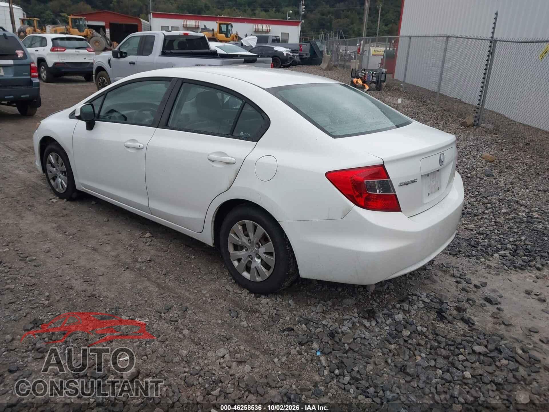 HONDA CIVIC 2012 - 2HGFB2F52CH306167
