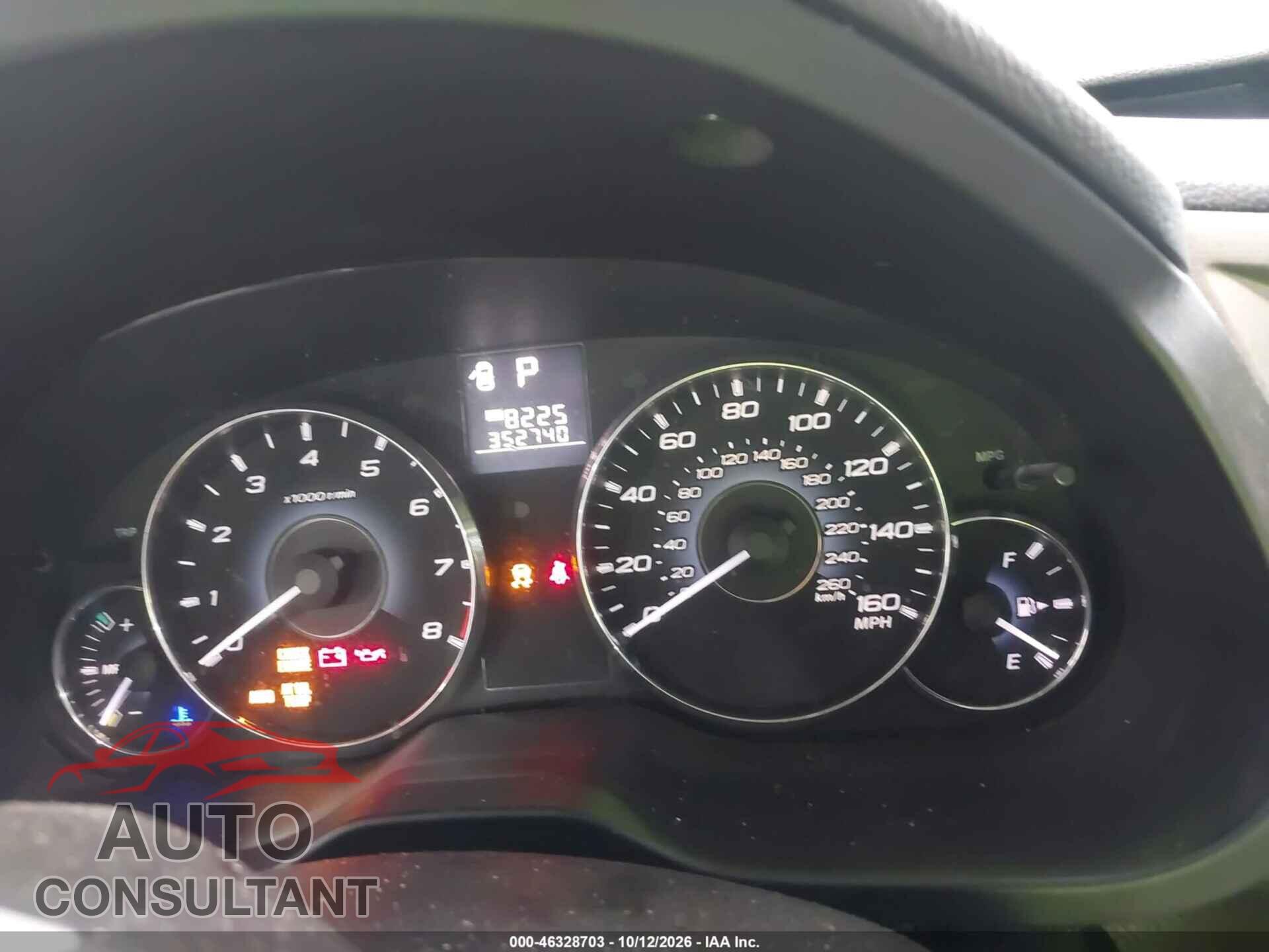 SUBARU OUTBACK 2012 - 4S4BRDKC1C2214268