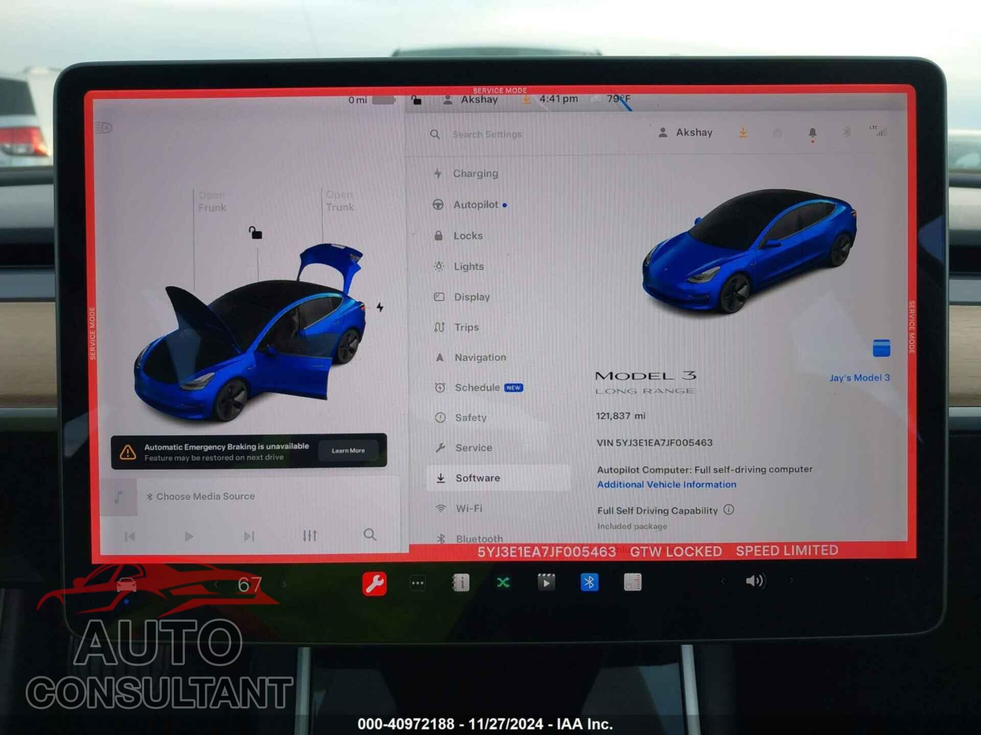 TESLA MODEL 3 2018 - 5YJ3E1EA7JF005463