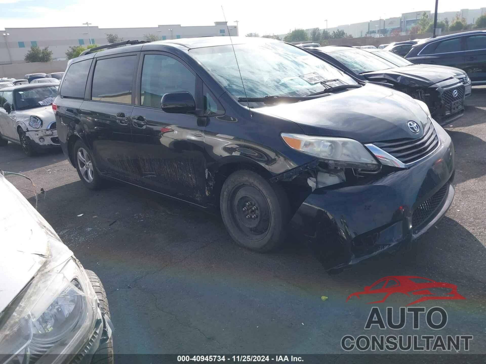 TOYOTA SIENNA 2012 - 5TDKK3DC6CS253494