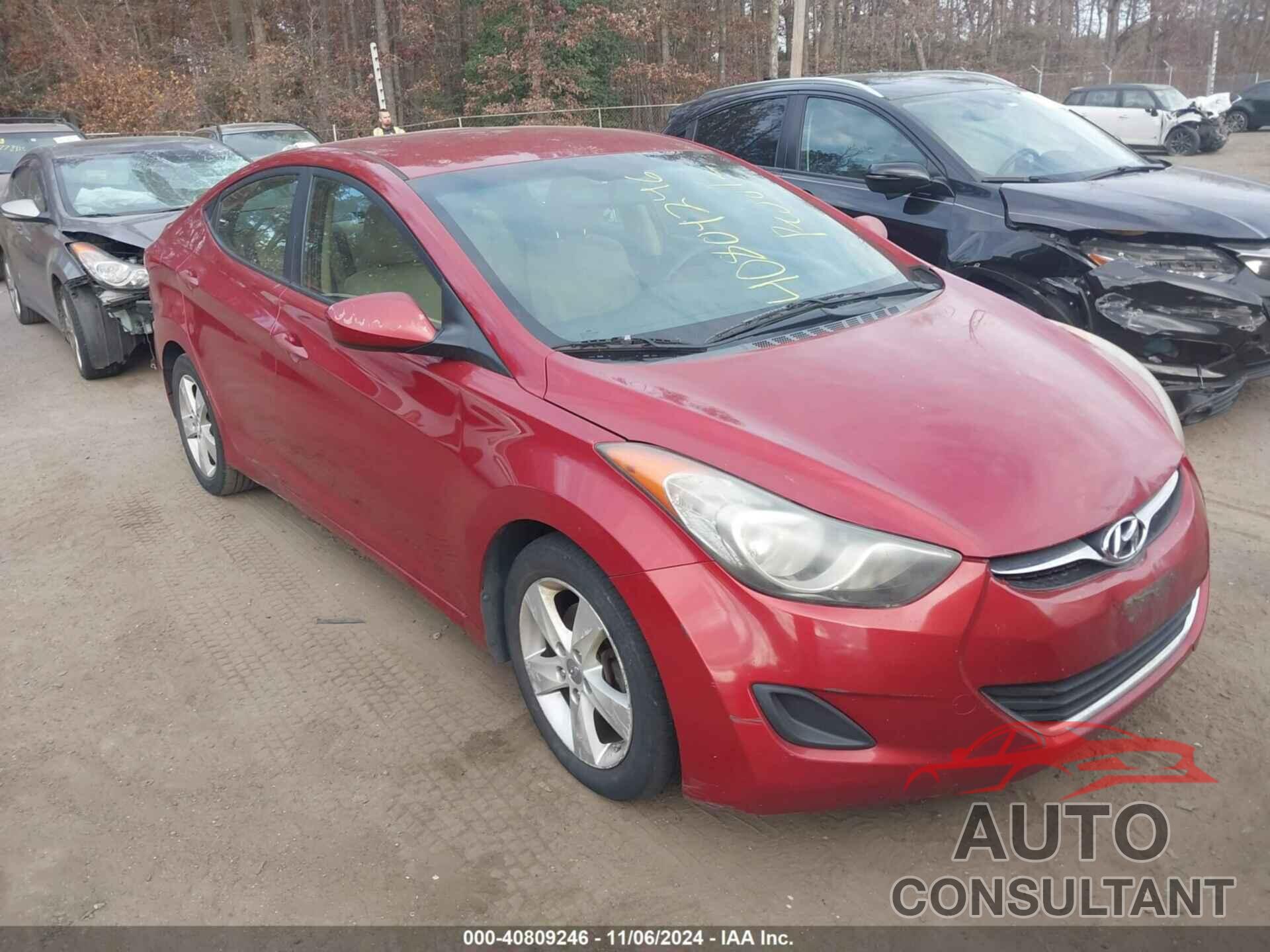 HYUNDAI ELANTRA 2013 - KMHDH4AE1DU721062