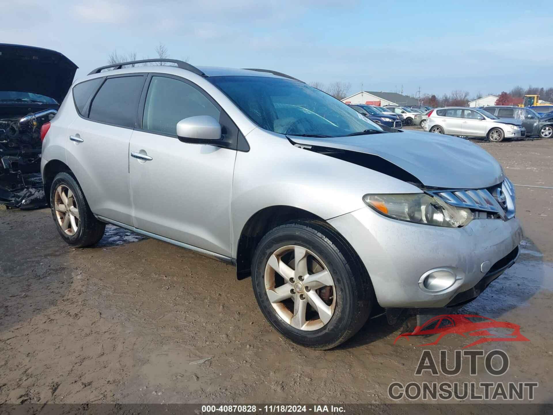 NISSAN MURANO 2009 - JN8AZ18W59W140567