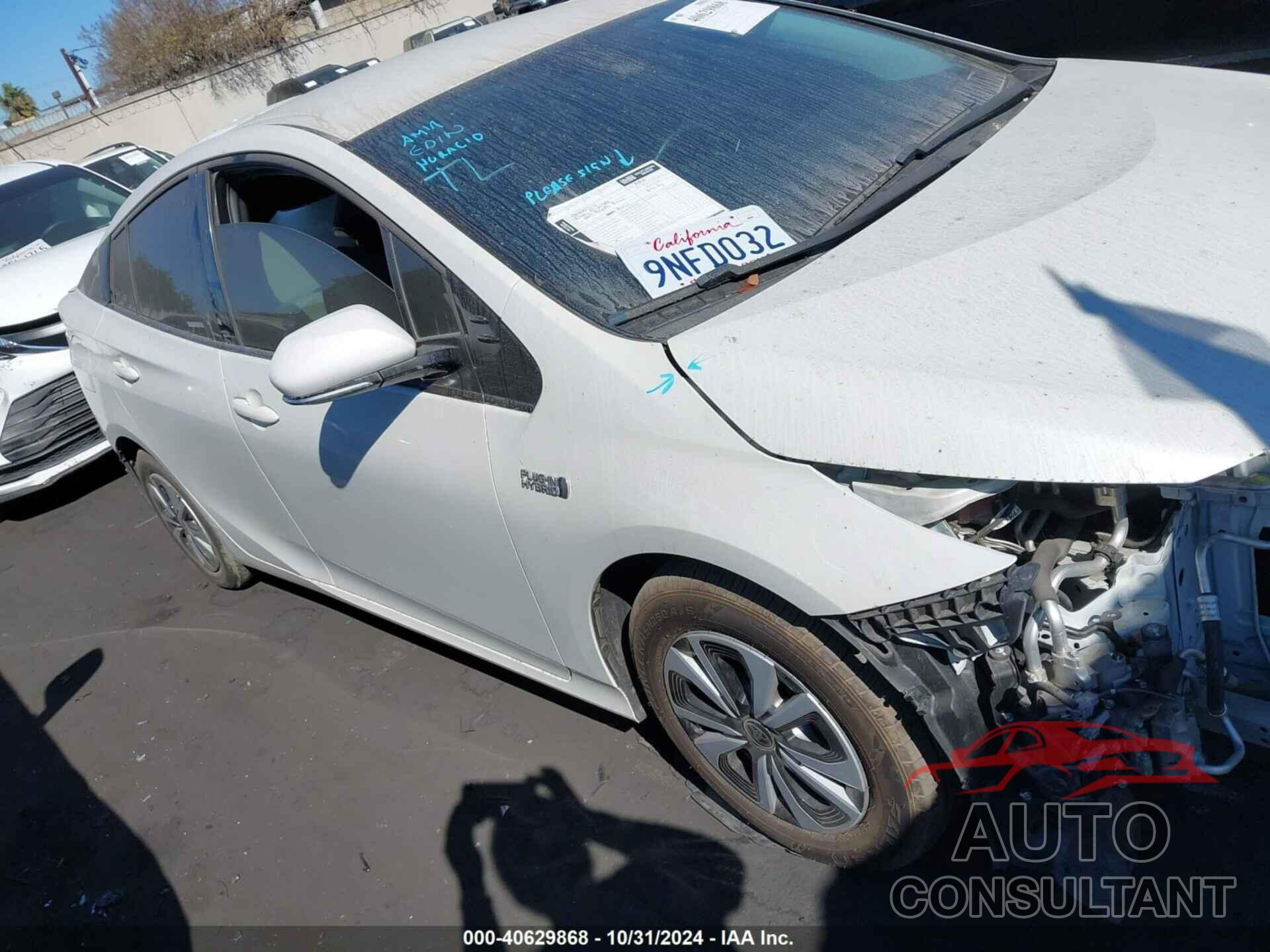 TOYOTA PRIUS PRIME 2019 - JTDKARFPXK3112417