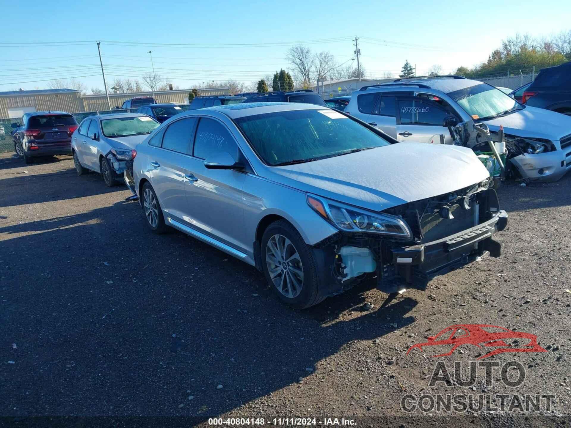 HYUNDAI SONATA 2017 - 5NPE34AF4HH588054