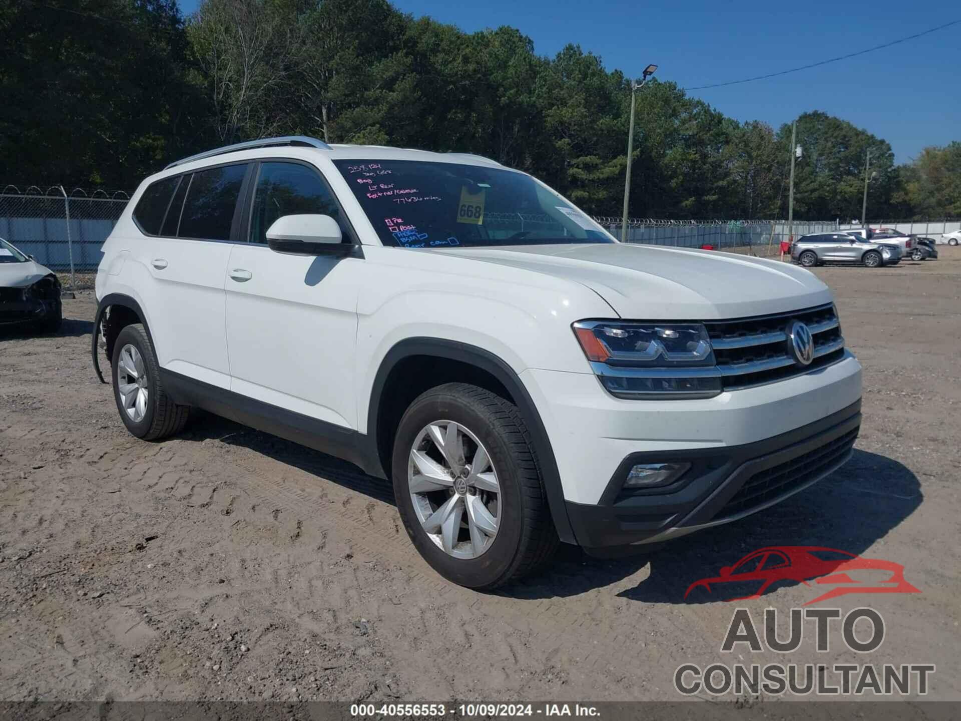 VOLKSWAGEN ATLAS 2018 - 1V2DR2CA7JC521433