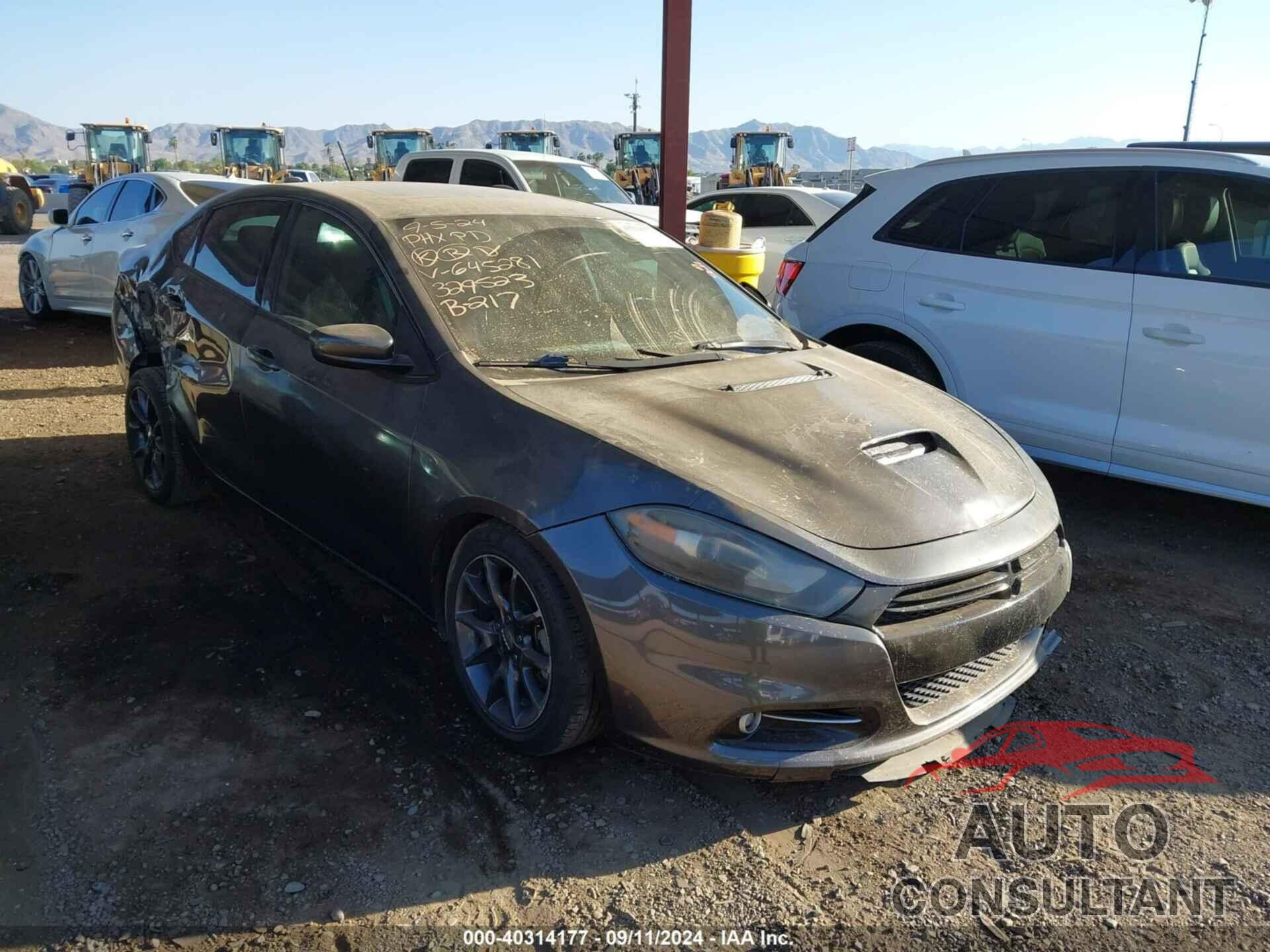 DODGE DART 2016 - 1C3CDFBBXGD645281