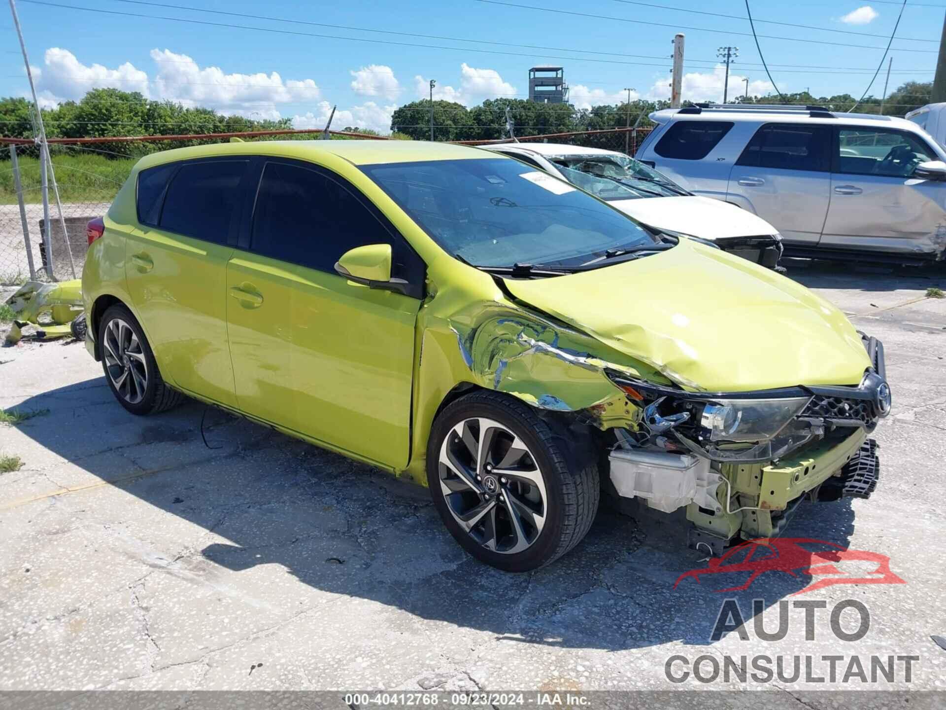 TOYOTA COROLLA IM 2017 - JTNKARJE0HJ536243