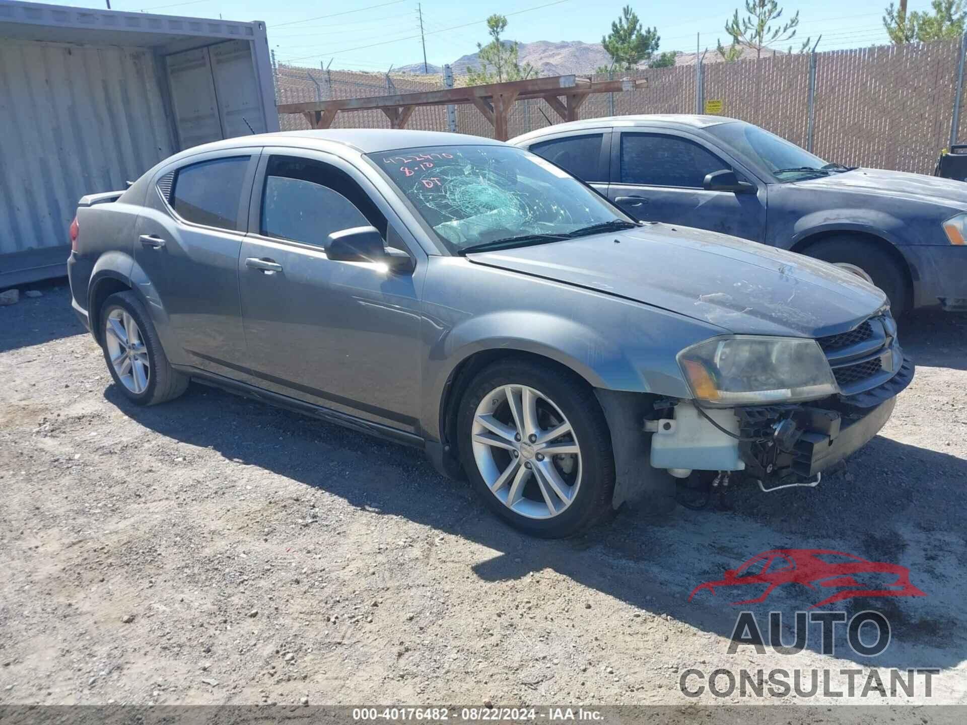 DODGE AVENGER 2013 - 1C3CDZAGXDN750021