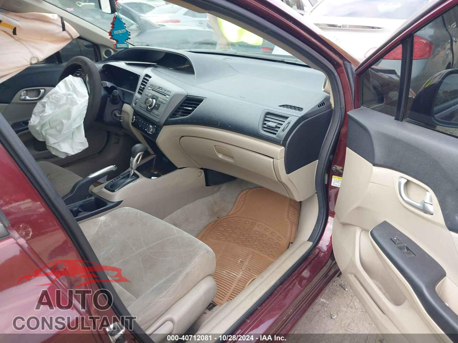 HONDA CIVIC 2012 - 19XFB2F85CE059201