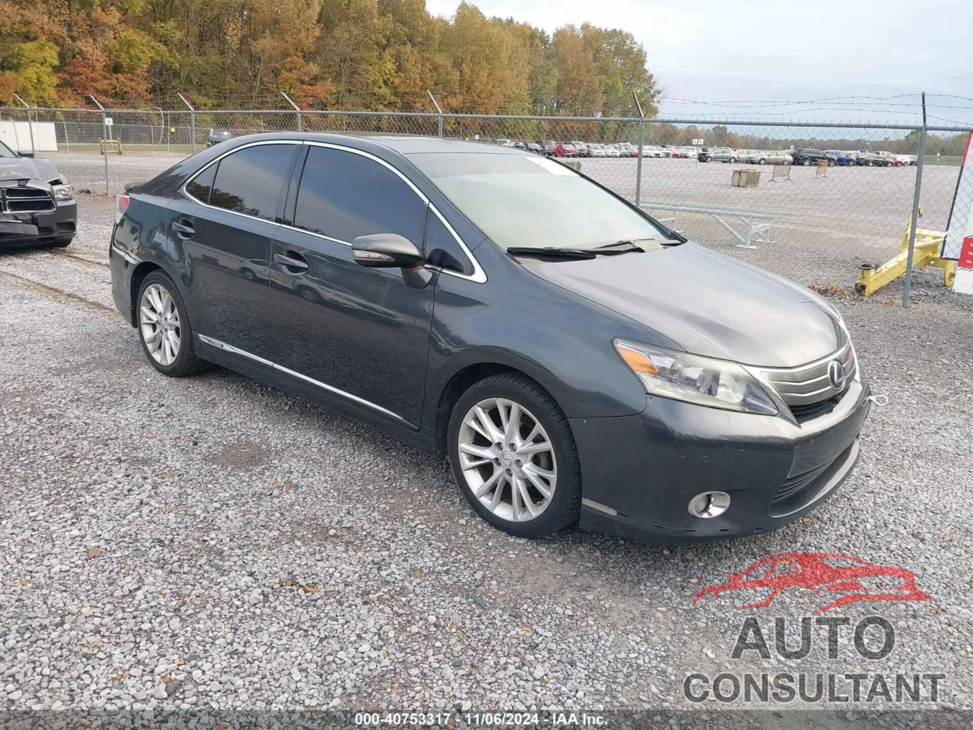 LEXUS HS 250H 2010 - JTHBB1BA8A2019690