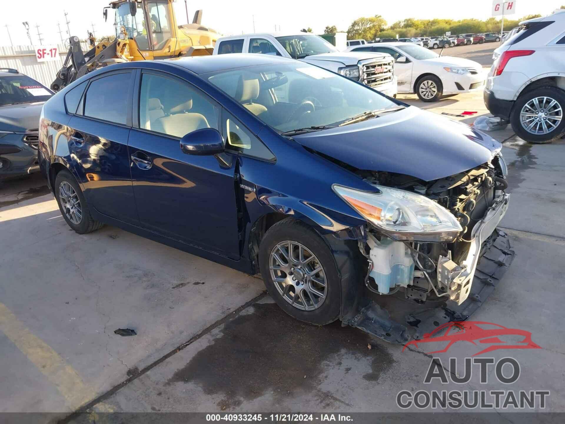 TOYOTA PRIUS 2012 - JTDKN3DU7C1550254