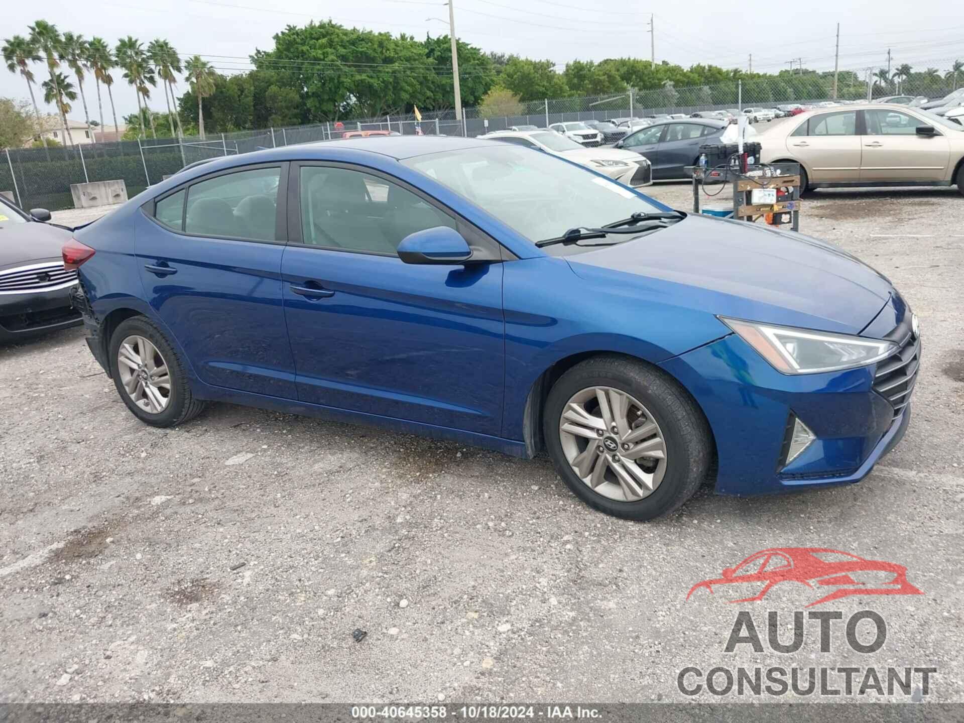 HYUNDAI ELANTRA 2019 - 5NPD84LF9KH440614